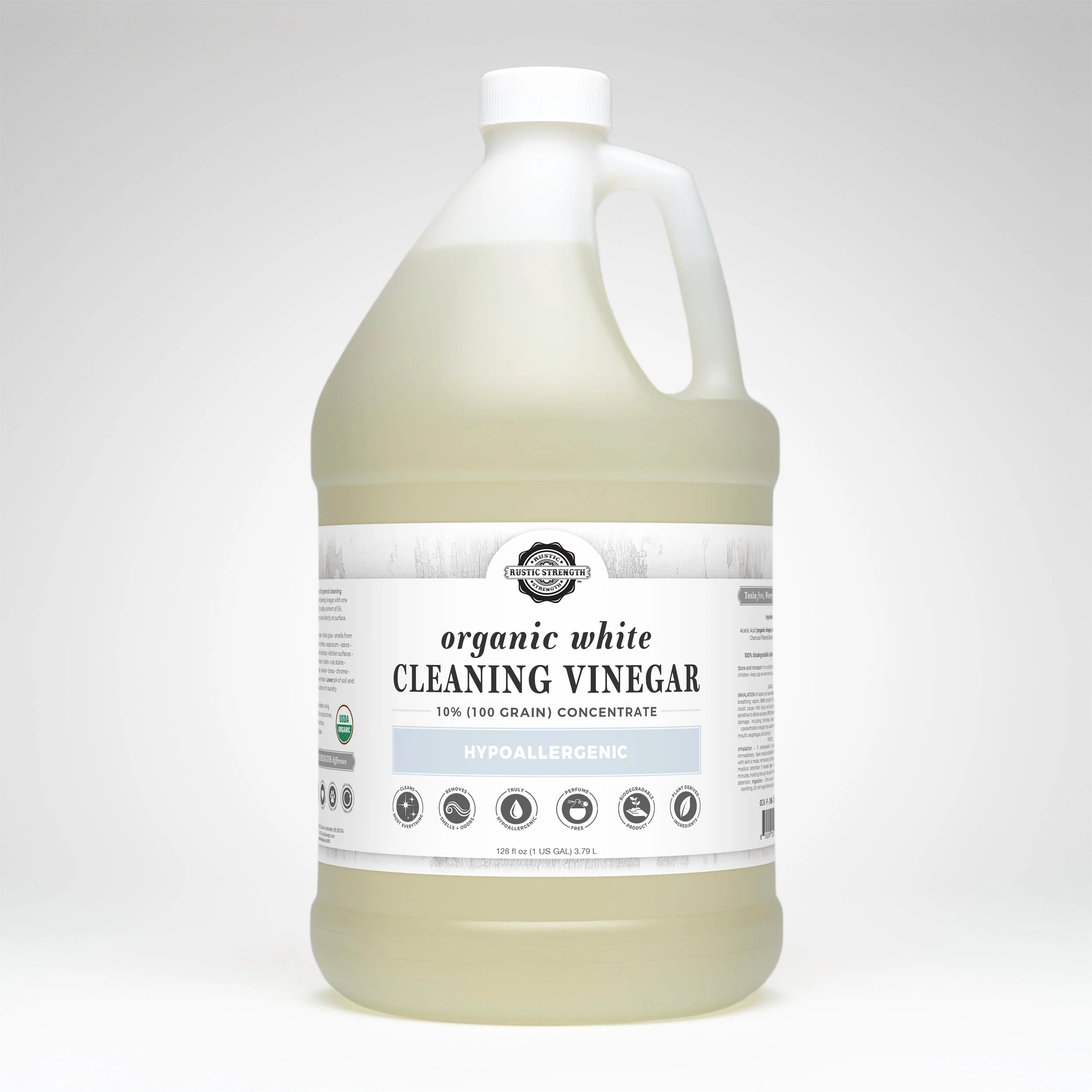 Organic White Cleaning Vinegar Concentrate | 10% (100 grain) - Image 3