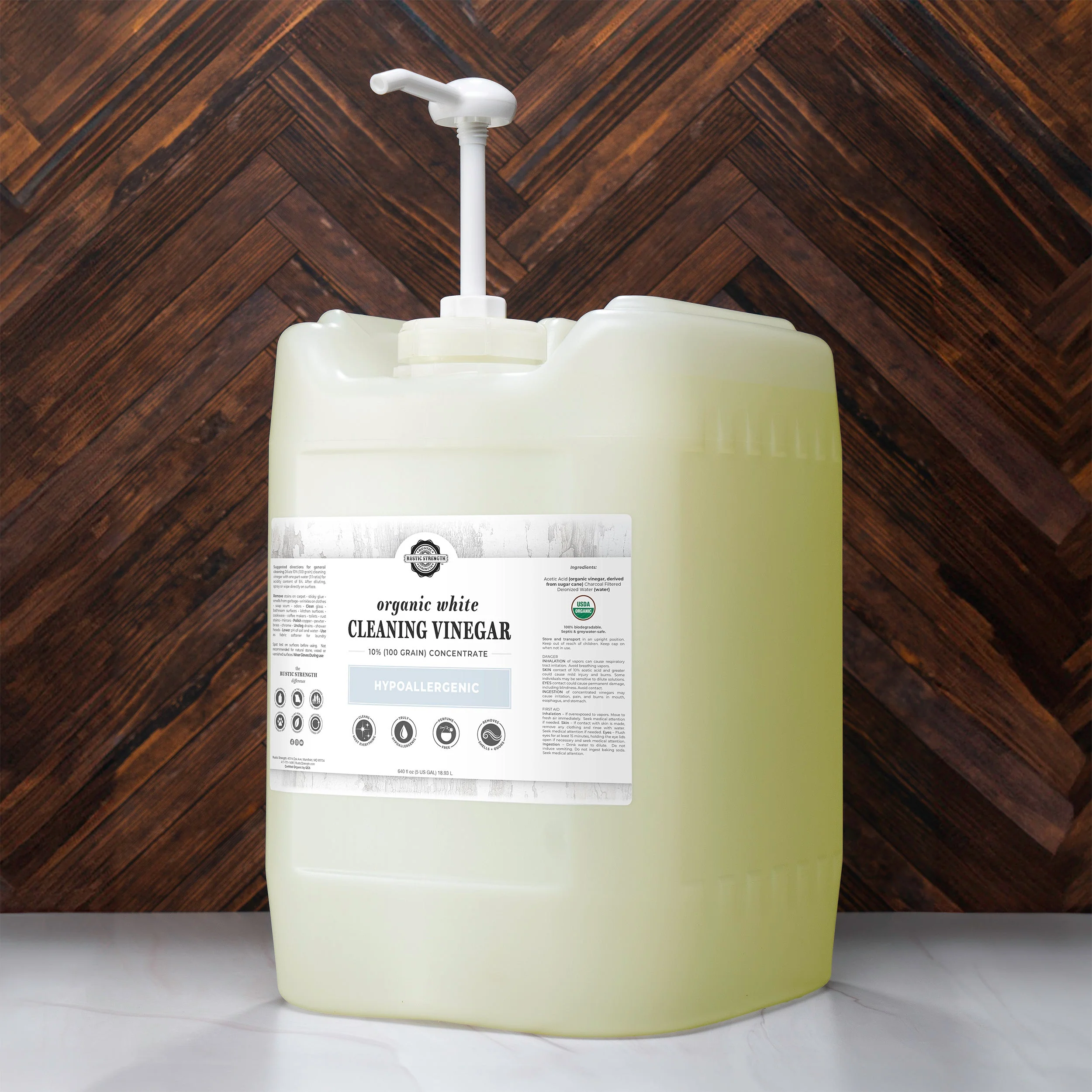 Organic White Cleaning Vinegar Concentrate | 10% (100 grain) - Image 6