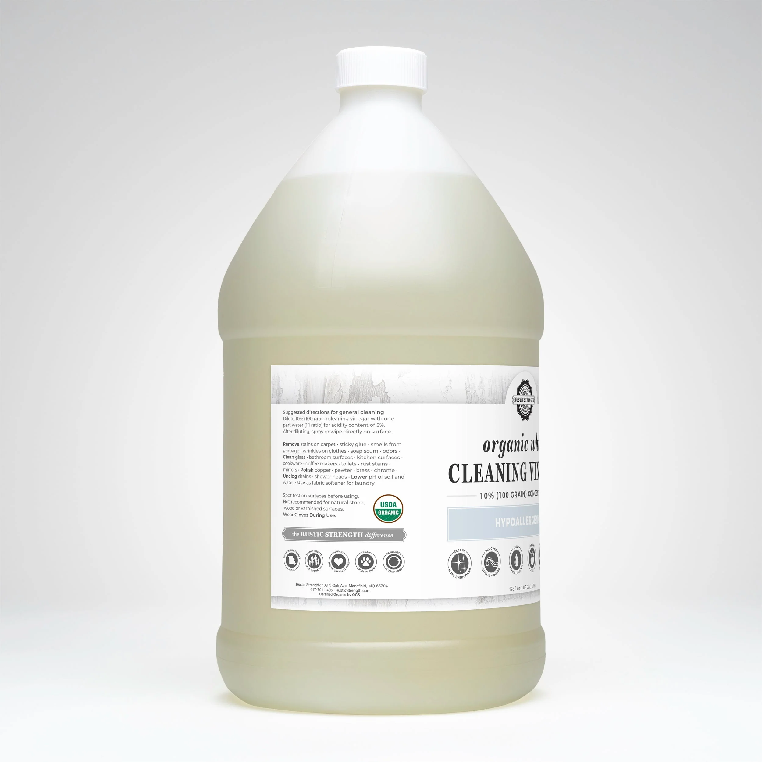 Organic White Cleaning Vinegar Concentrate | 10% (100 grain) - Image 7