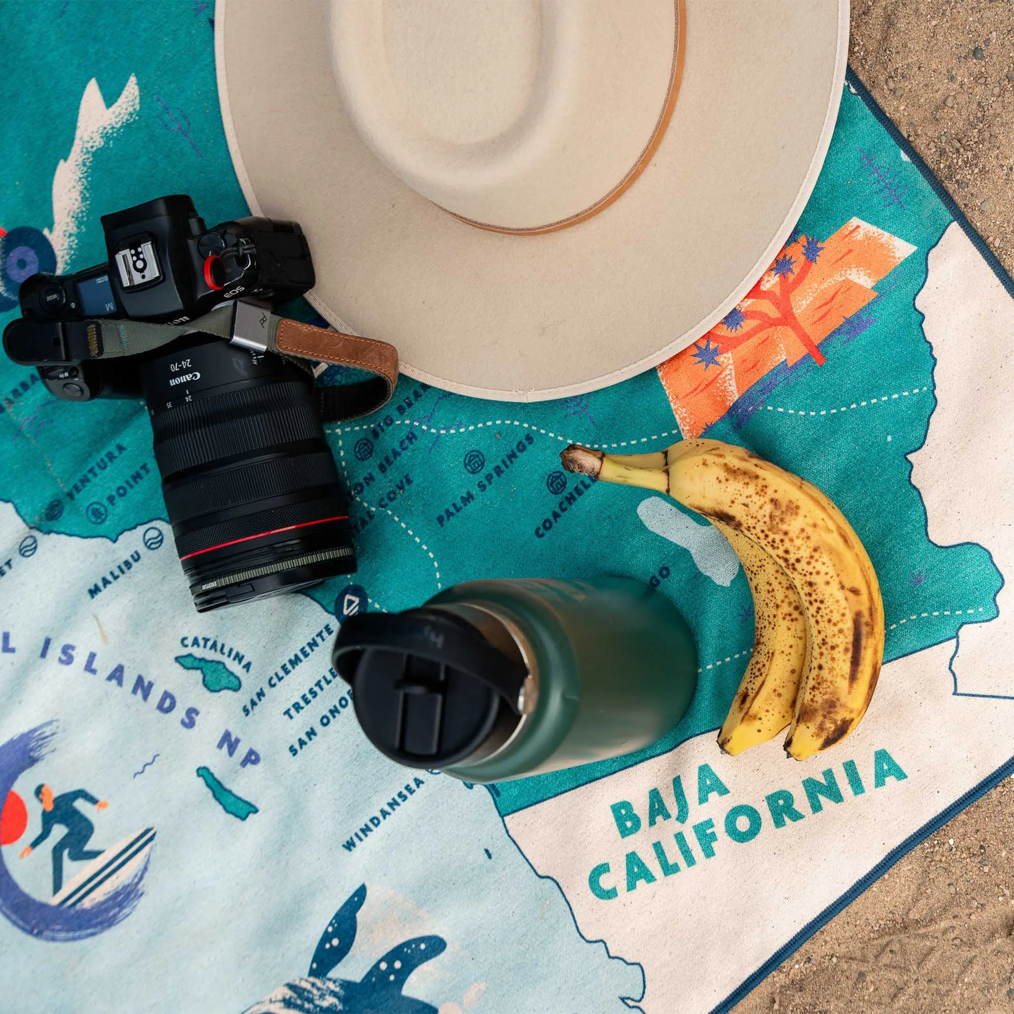 Original Towel: California Map Towel 2 - Image 3