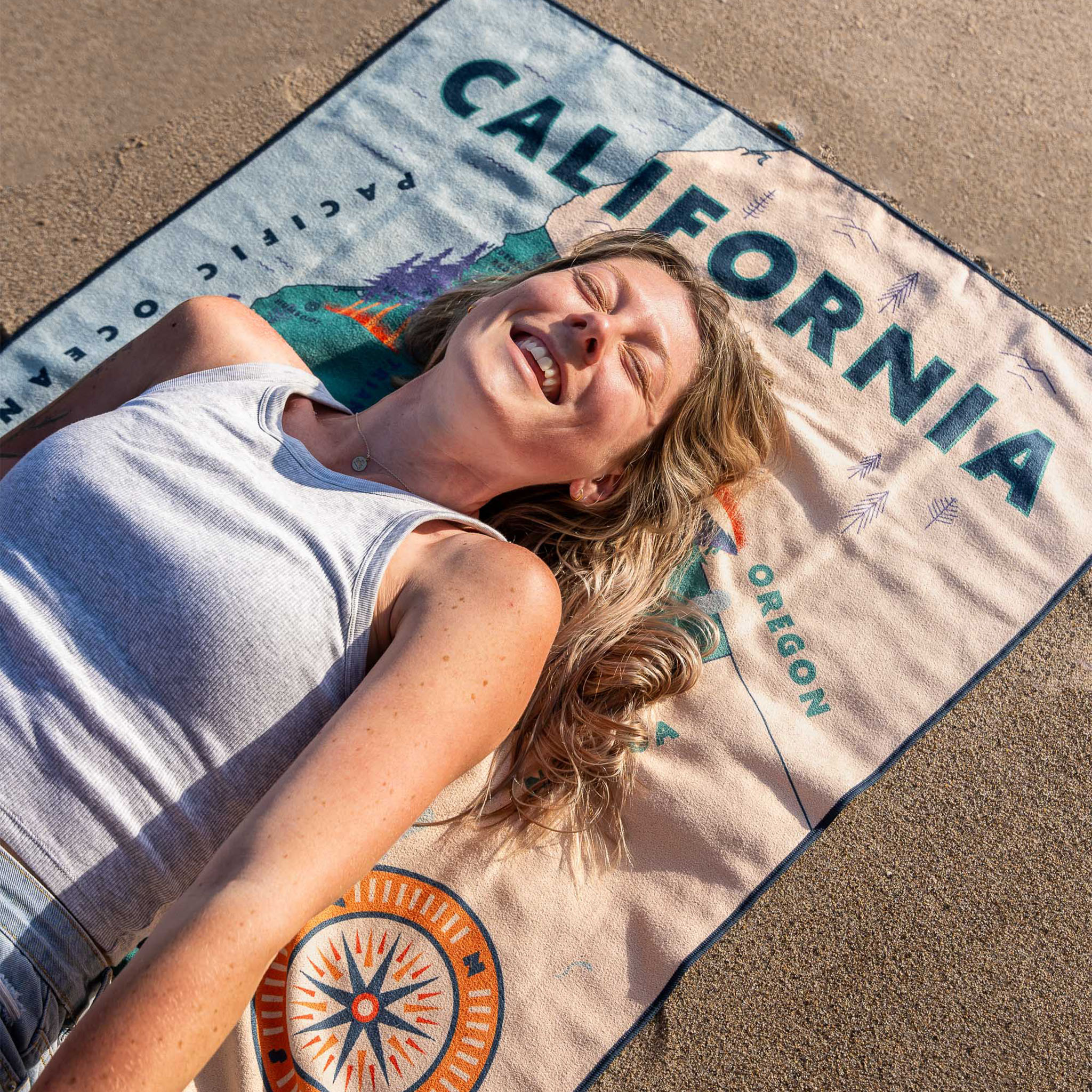 Original Towel: California Map Towel 2 - Image 4