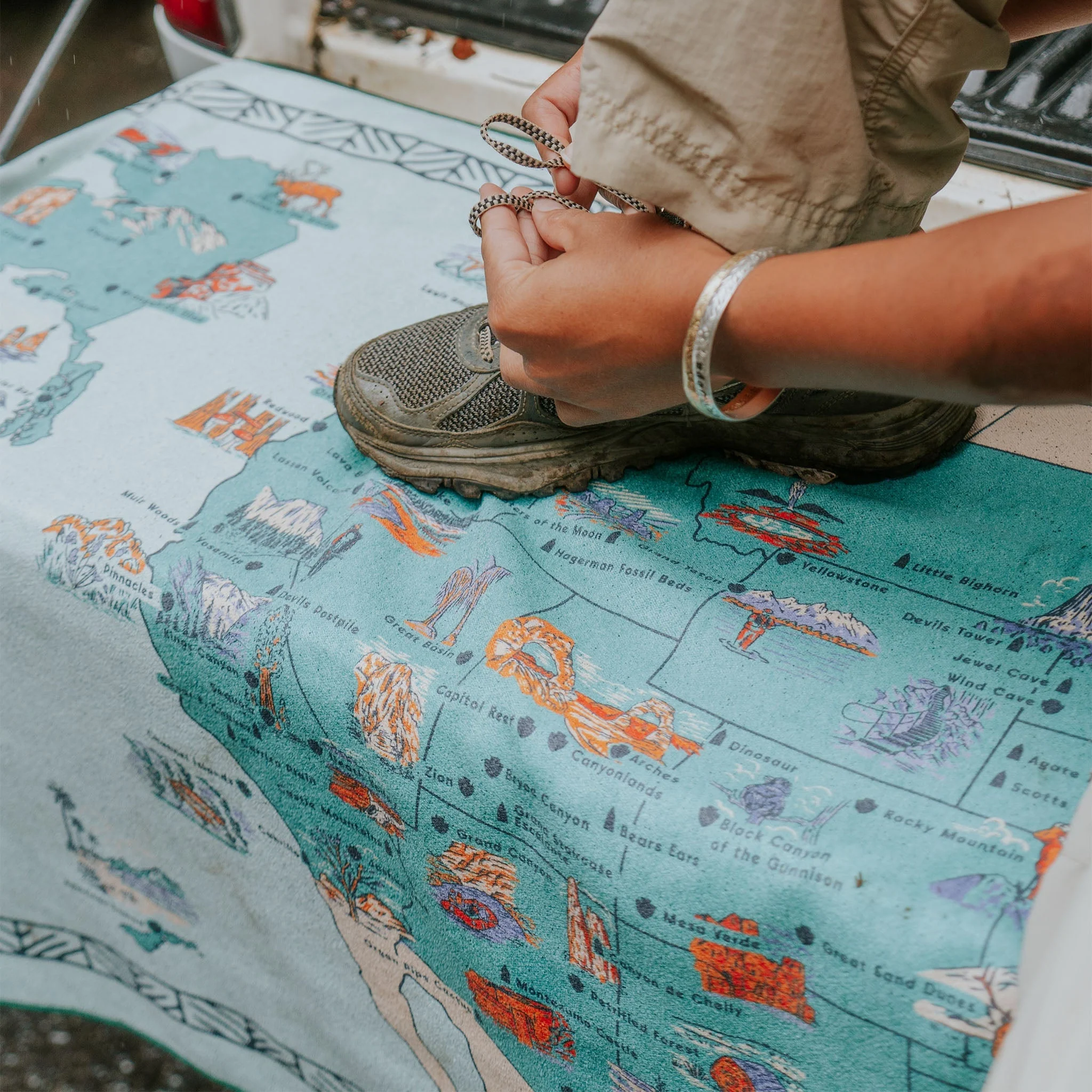 Original Towel: National Parks and Monuments Map - Image 5