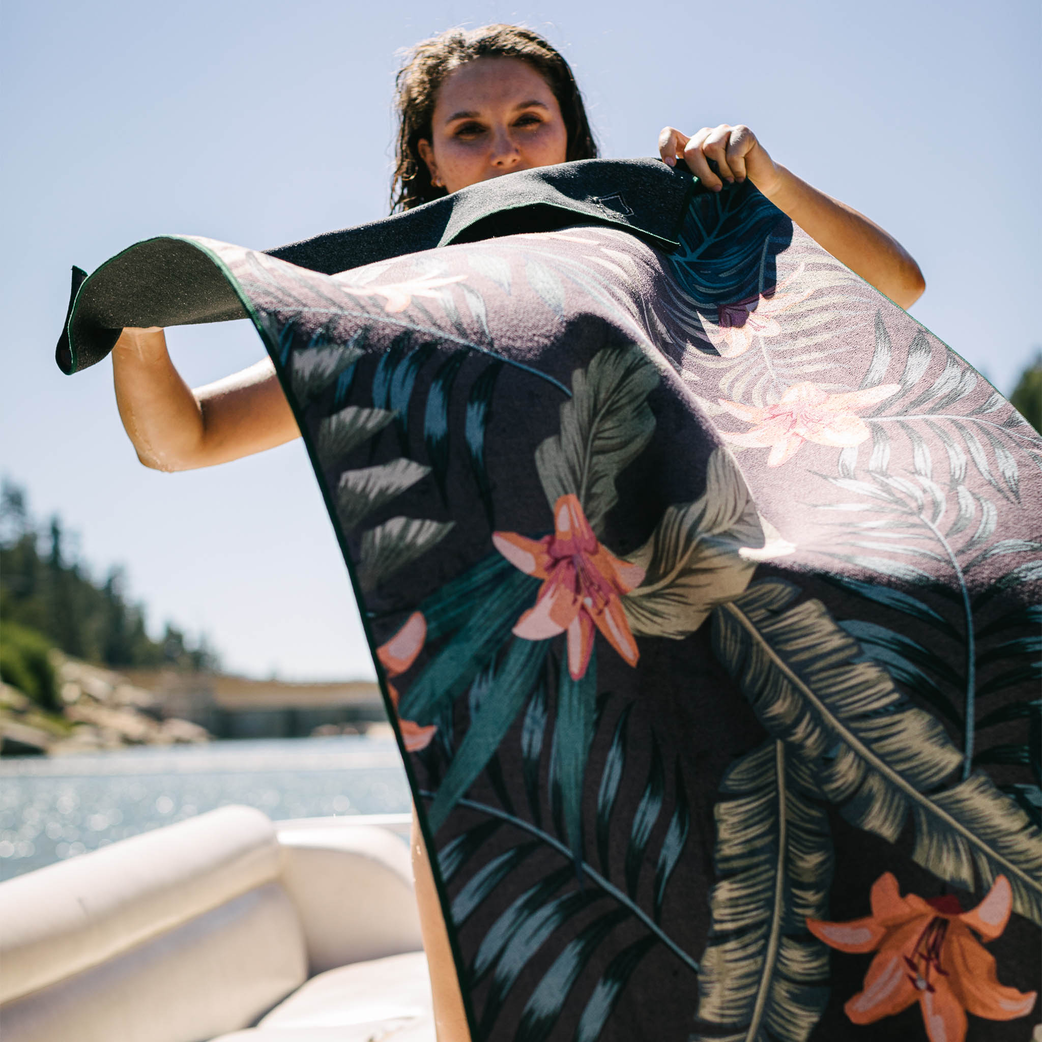 Original Towel: Palms Night - Image 3