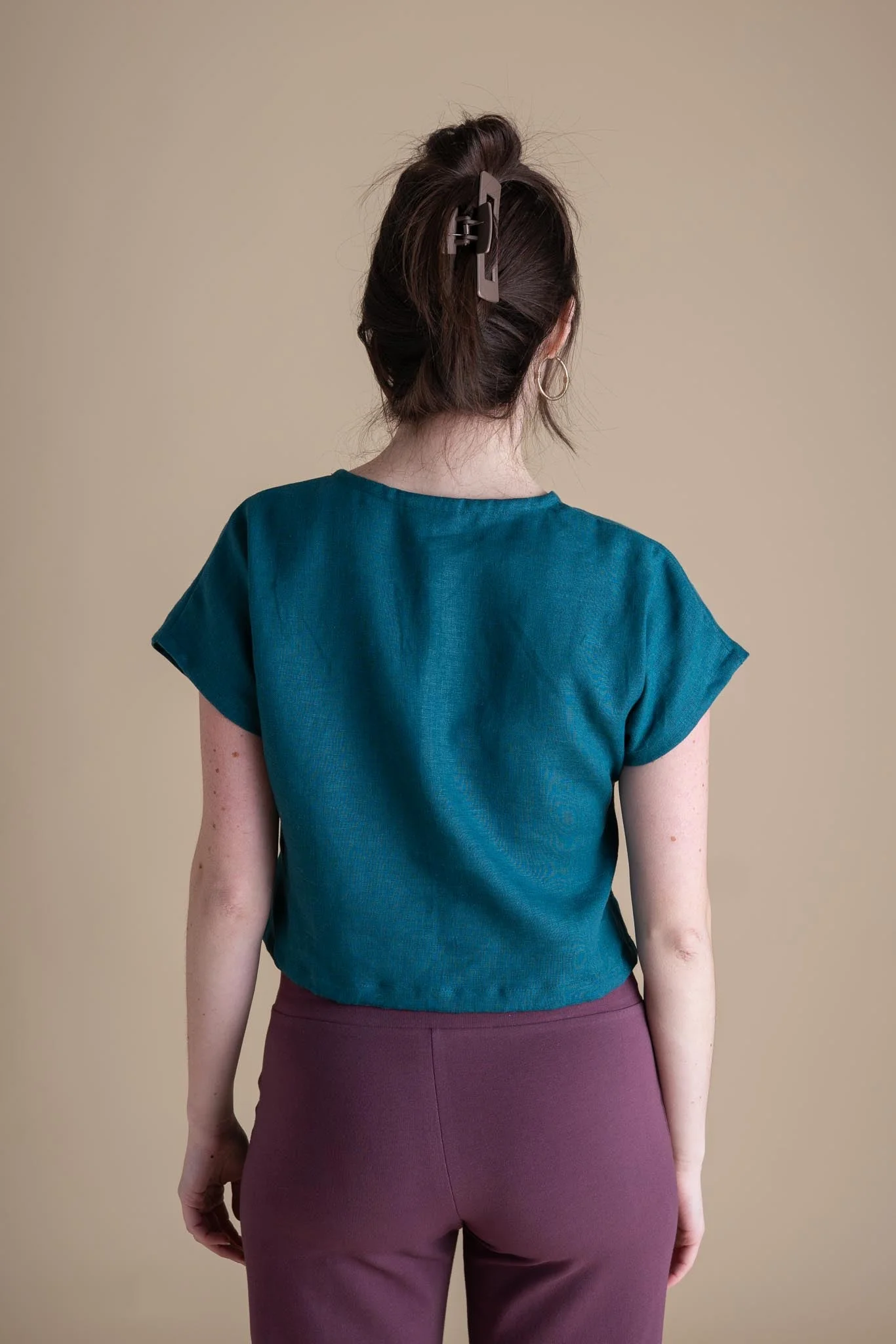 Painter Top (Updated) in Peacock - Image 2