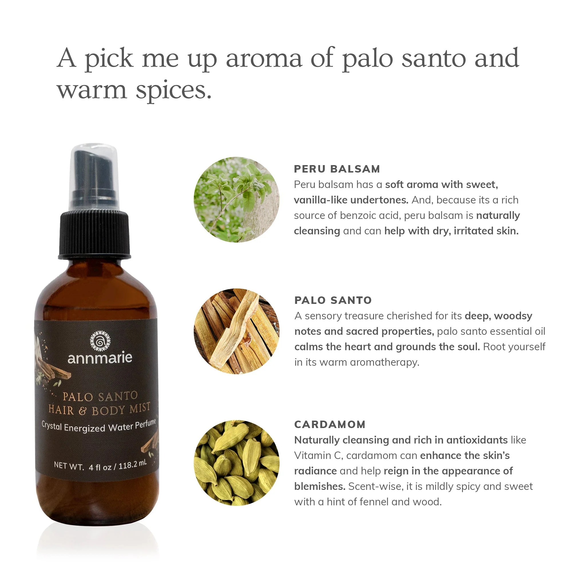 Palo Santo Hair & Body Mist (4oz) - Image 2