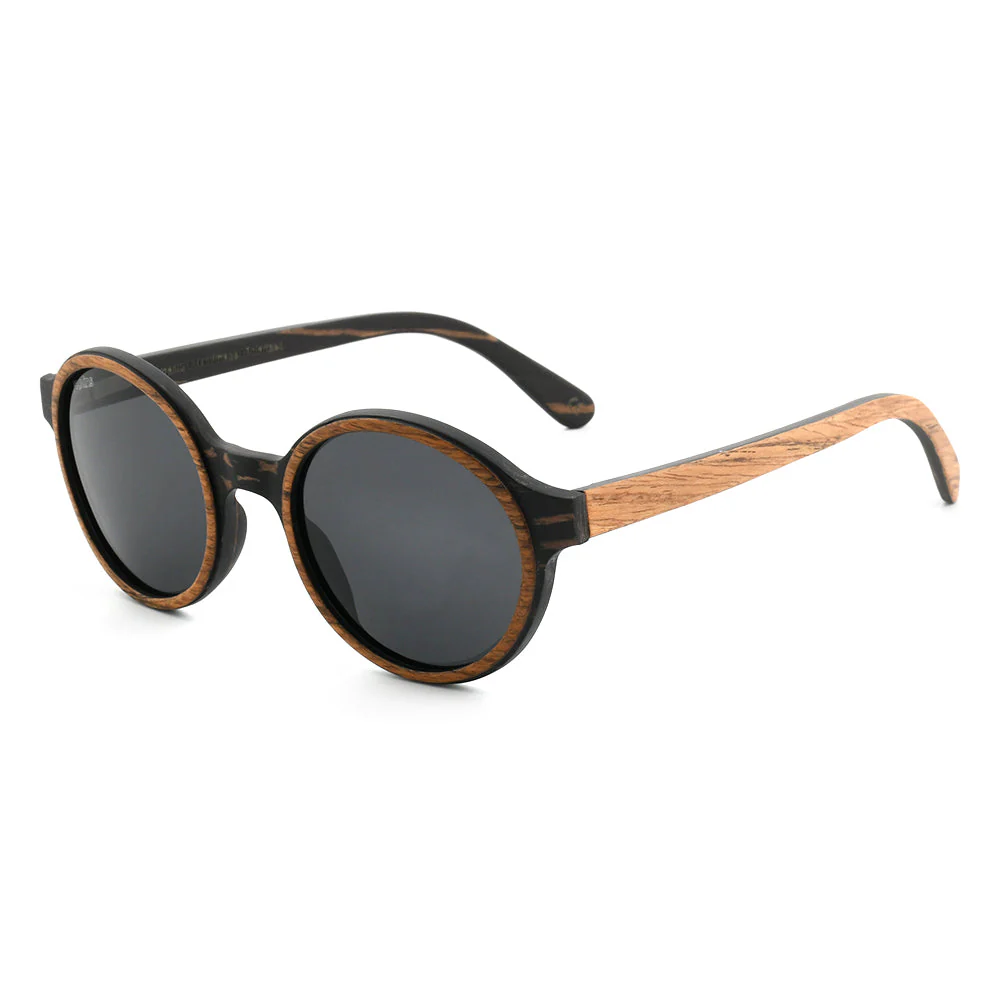 Pepe – Iconic Round Wood Sunglasses - Image 3