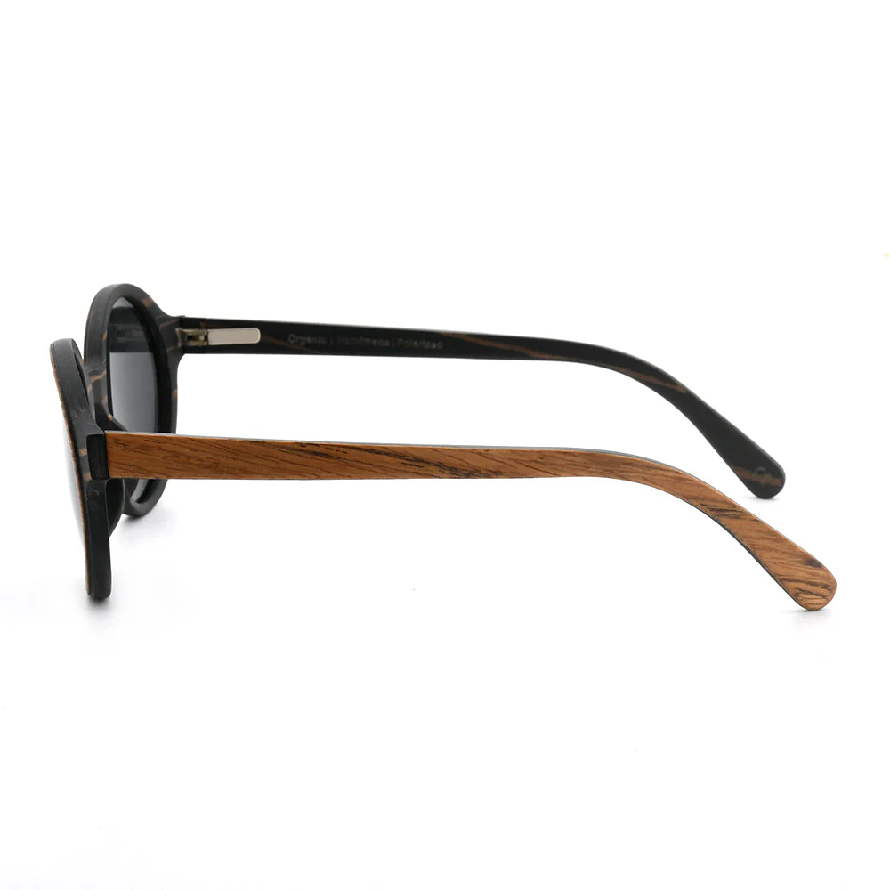Pepe – Iconic Round Wood Sunglasses - Image 4