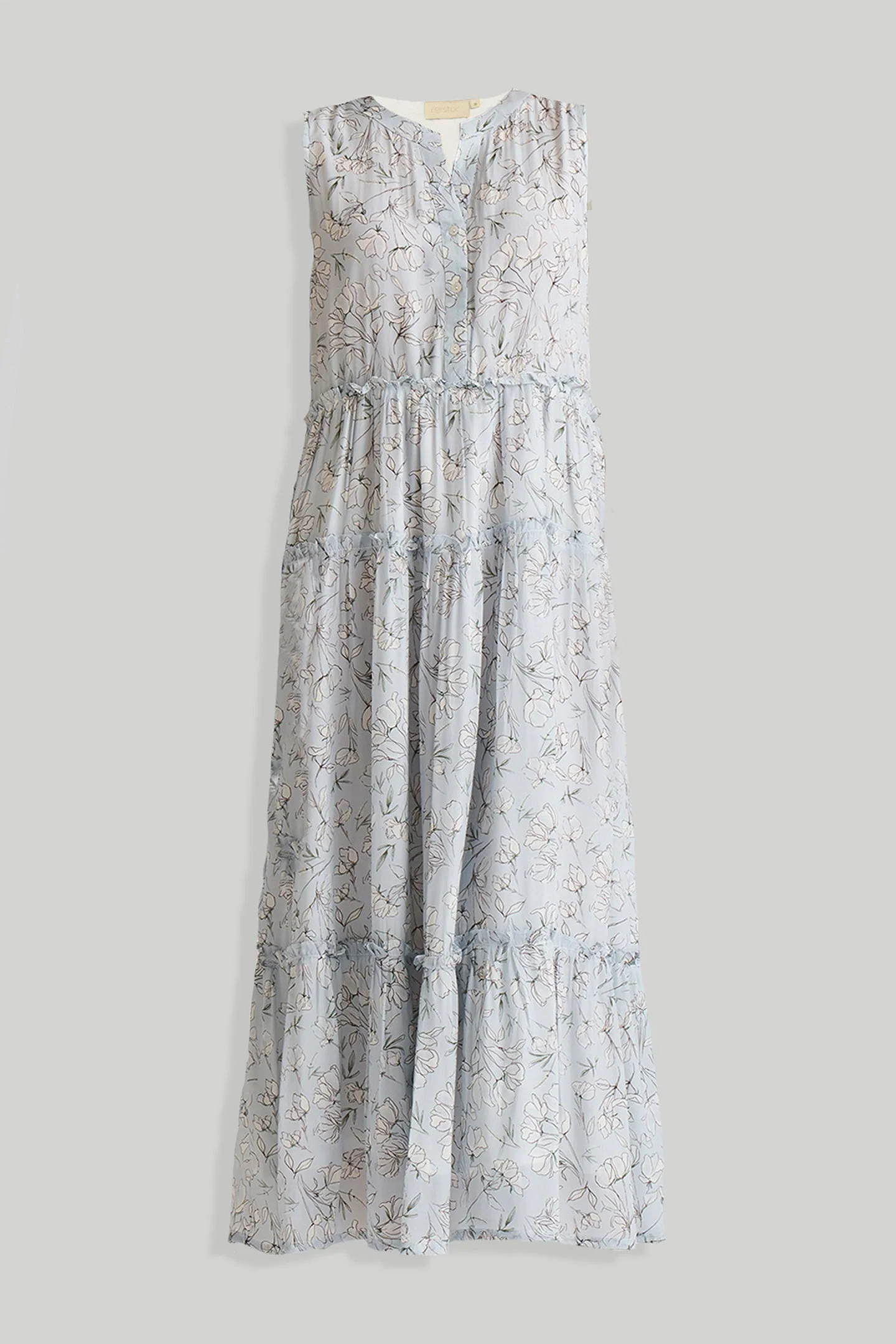 Perfect Resort Maxi Dress in Blue Florals - Image 7