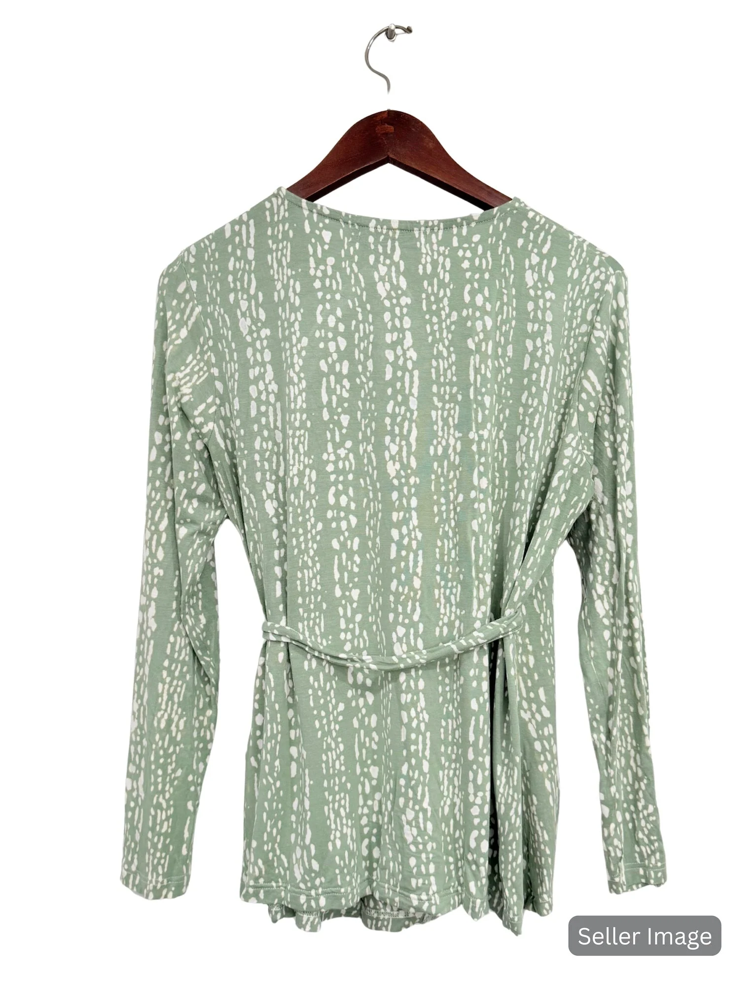 Peridot Organic Wrap Top : Pre-Loved - Image 5