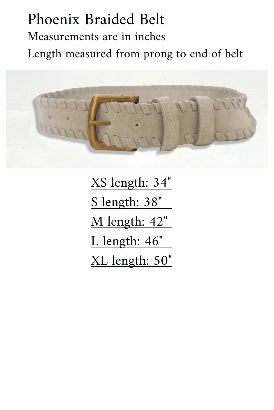 Phoenix Braided Belt in Stone - Image 5