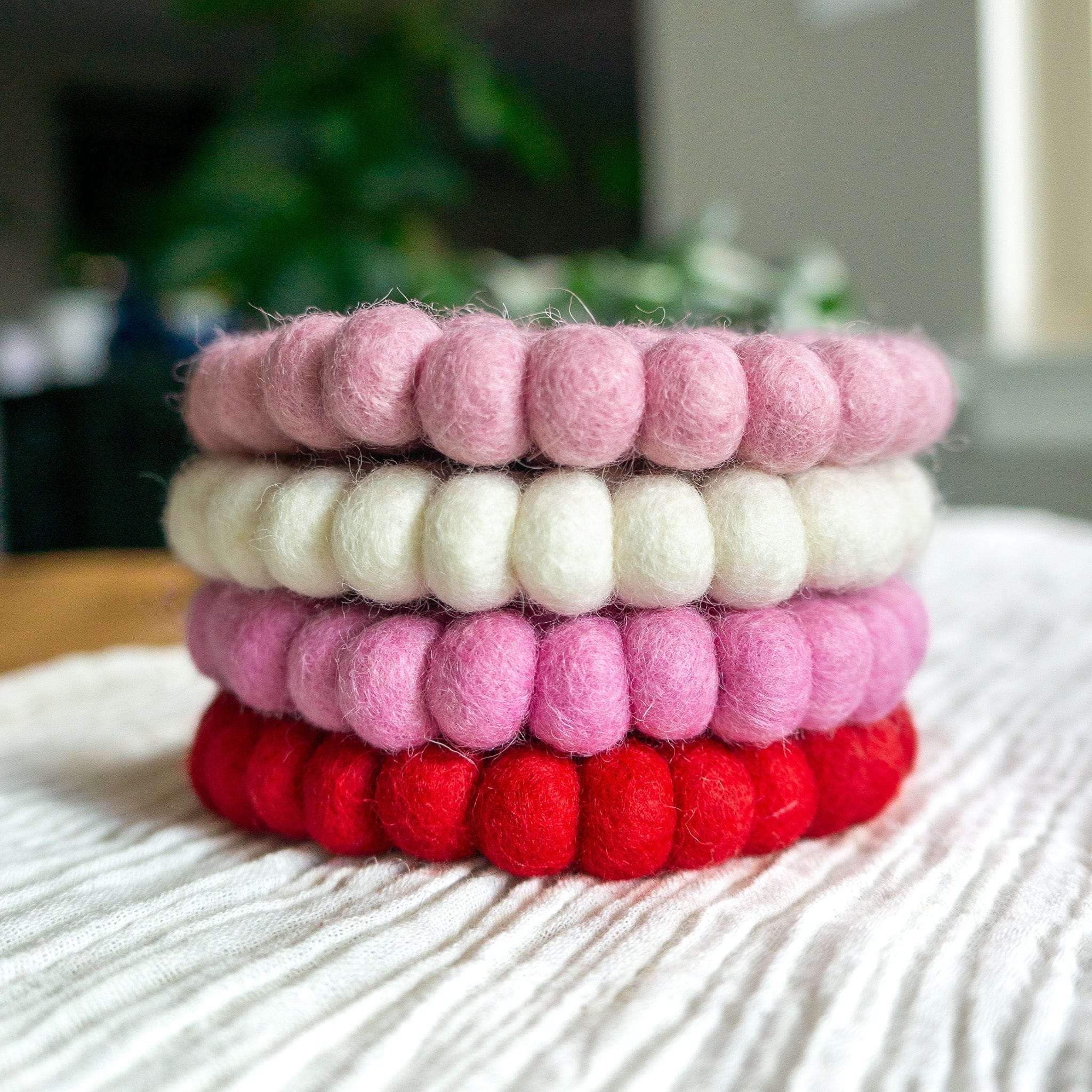 Pink Valentine's Eco Coasters - Image 5
