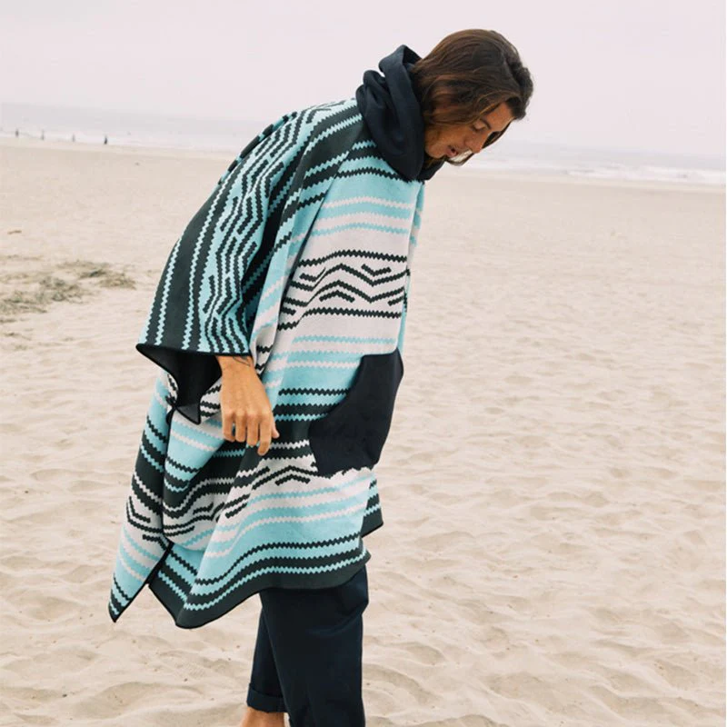 Poncho Towel: Baja Aqua - Image 2