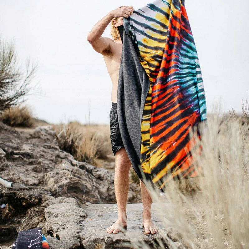 Poncho Towel: Tie-Dye Multi - Image 5