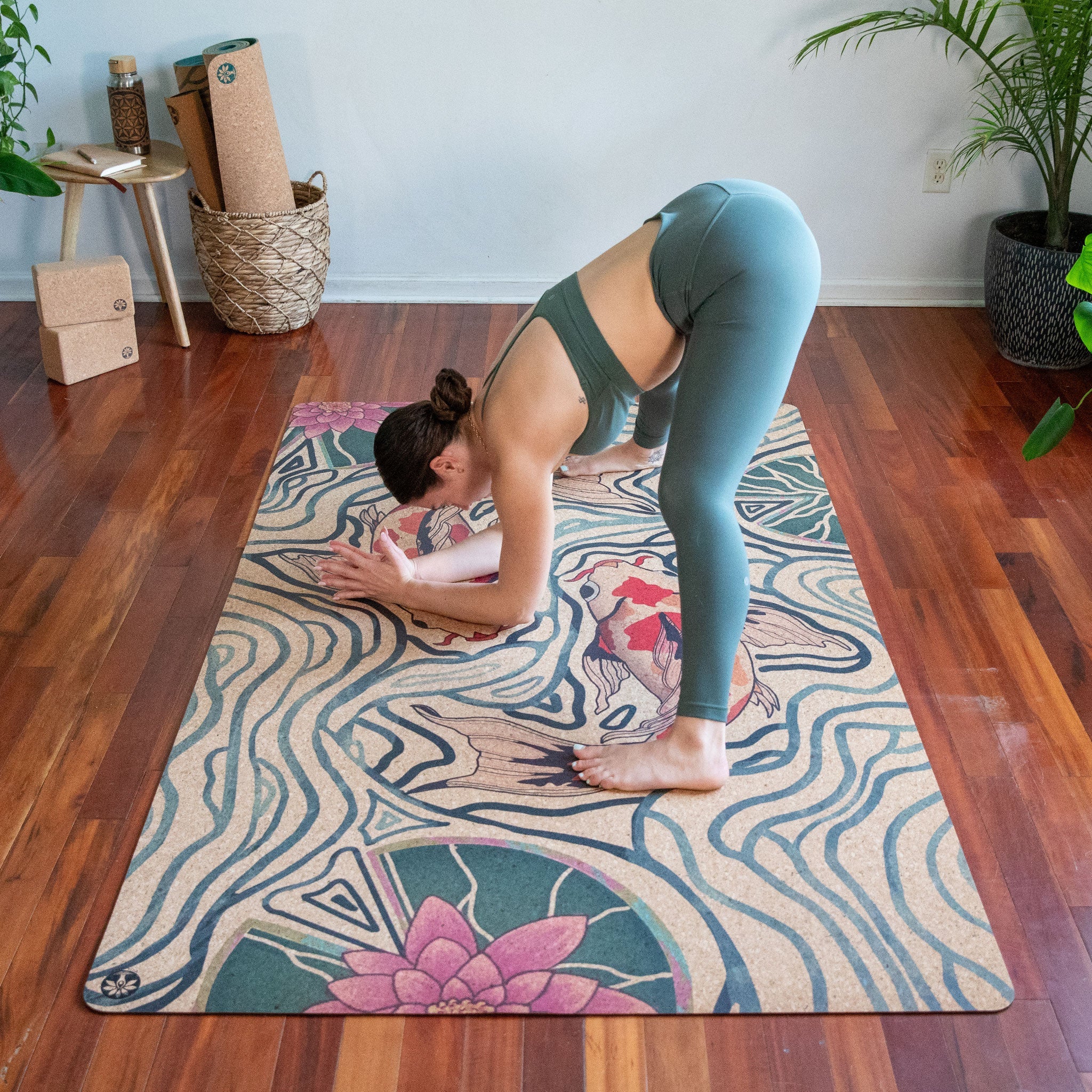 Pond of Harmony Nomad XL Cork Yoga Mat - Image 3