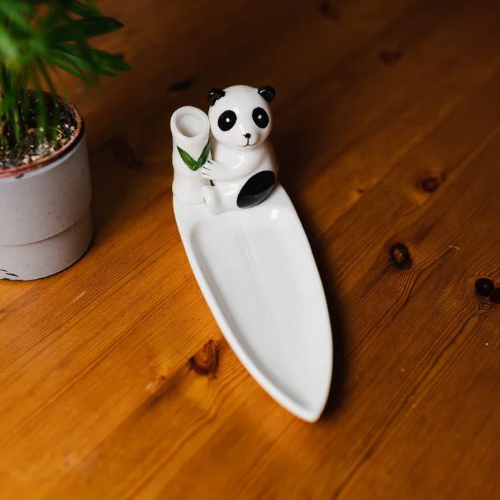 Porcelain Panda Chopstick Holder - Image 2