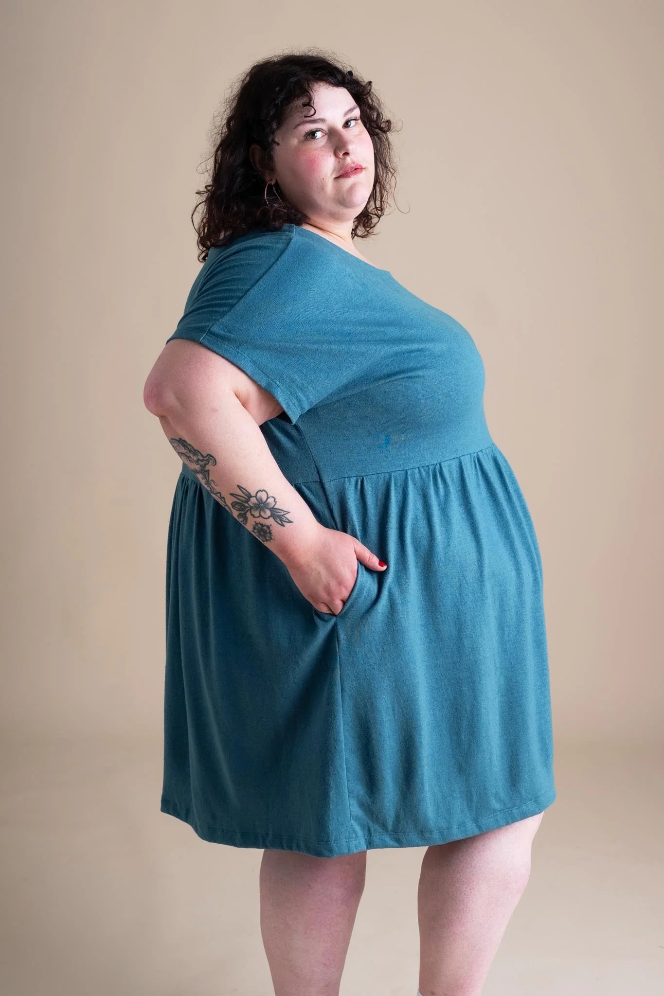 Porch Dress in Aster - Image 2