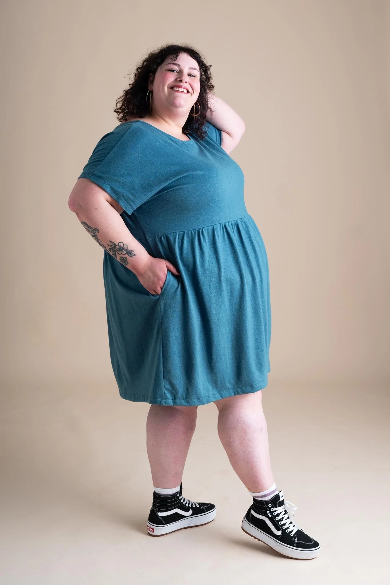 Porch Dress in Aster - Image 3