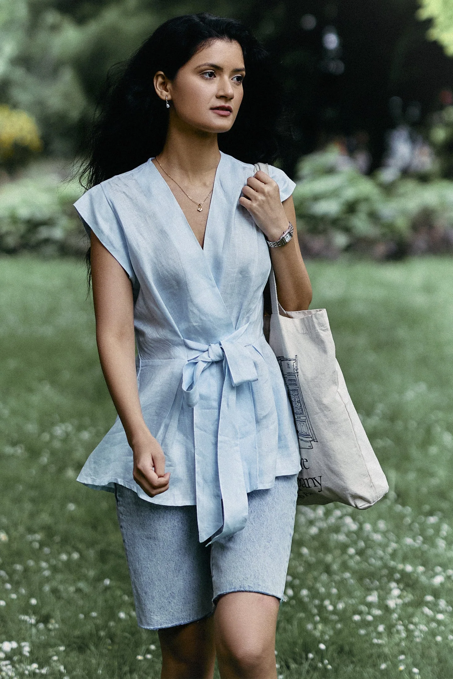 Power Moves Short Sleeve Top In Blue - Image 4