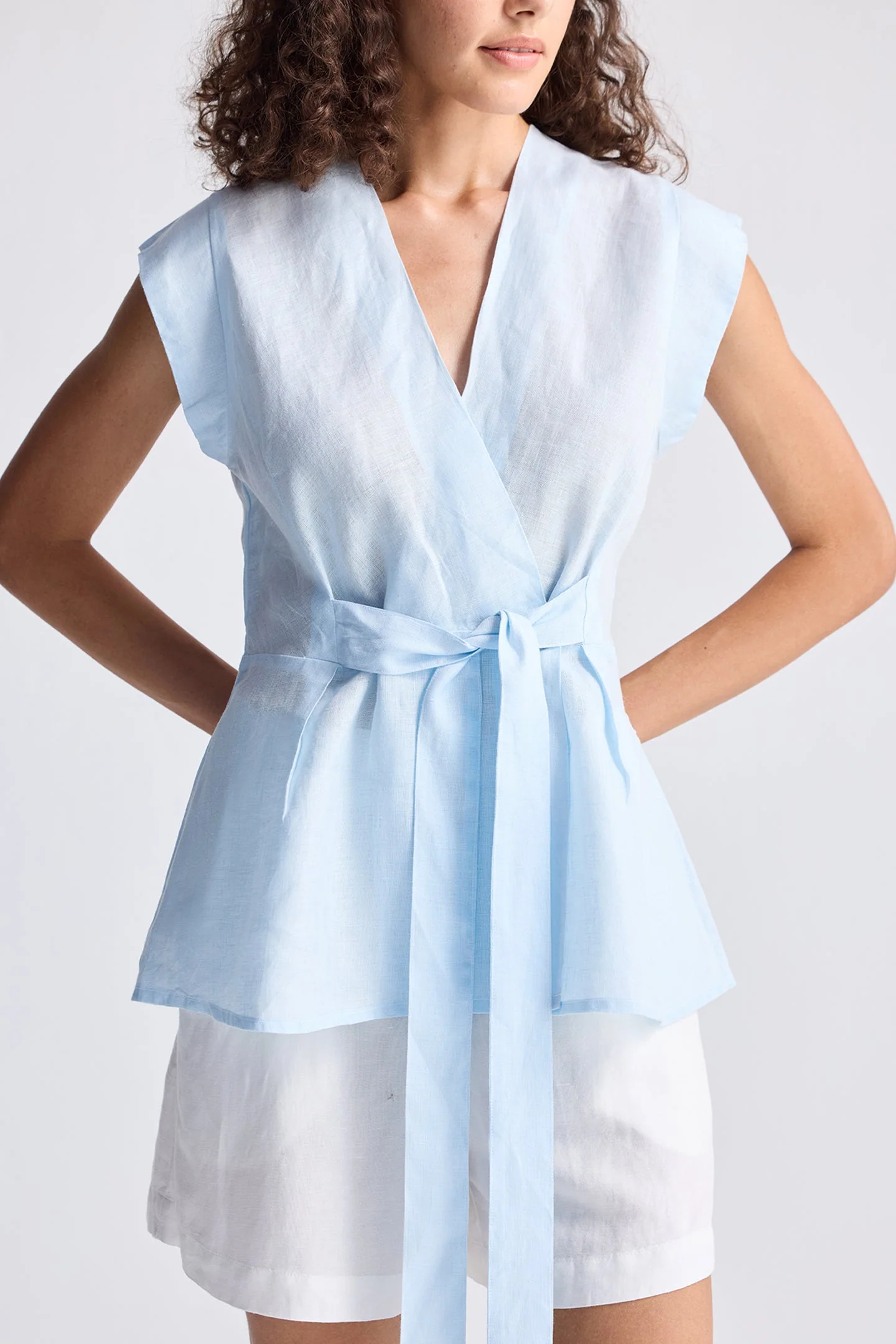 Power Moves Short Sleeve Top In Blue - Image 8