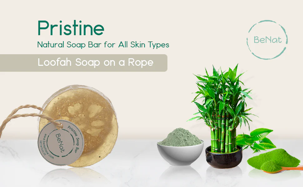 Pristine Soap Bar. Green Clay, Bamboo, and Green Tea. - Image 3