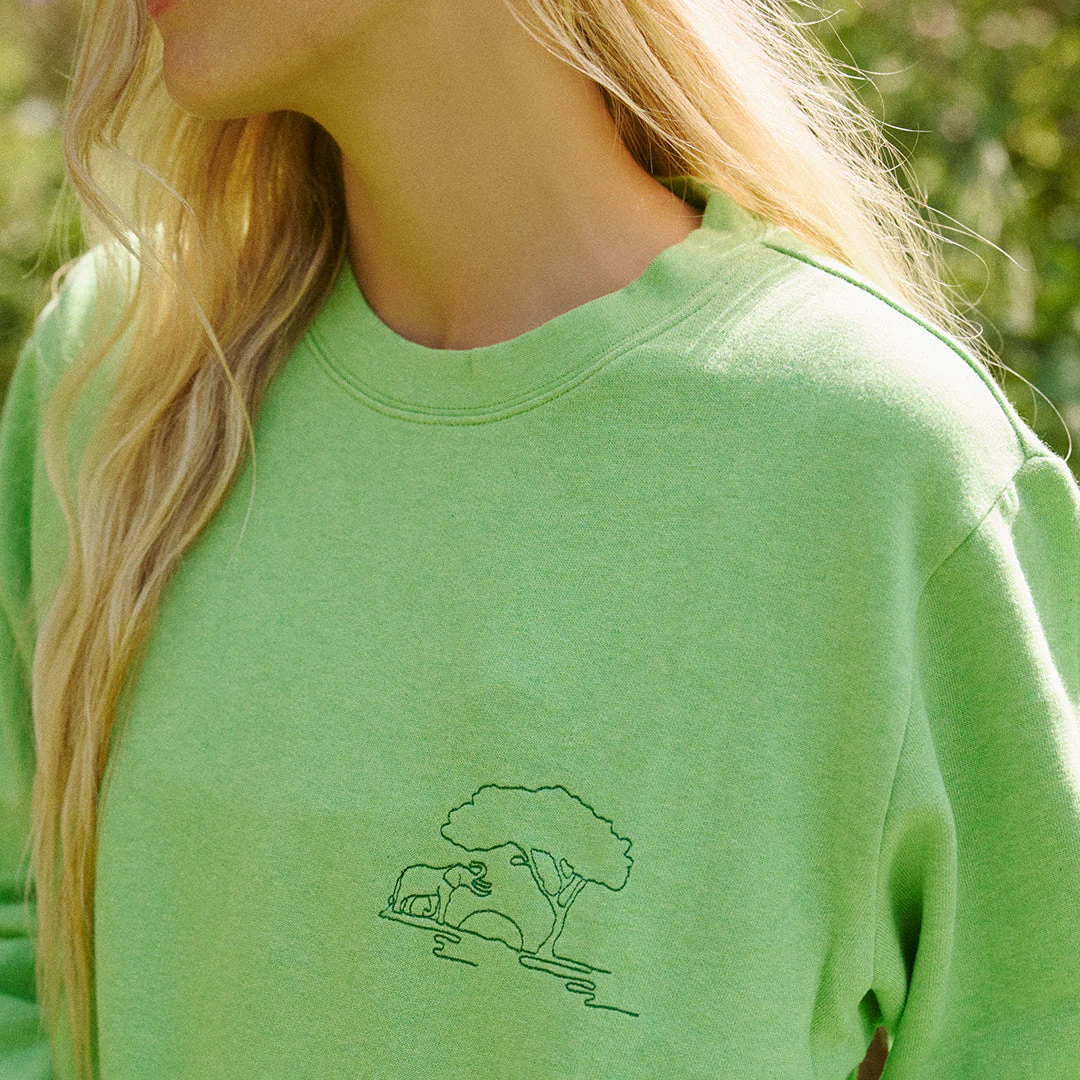 Protect Elephants Crew Sweatshirt - Image 2