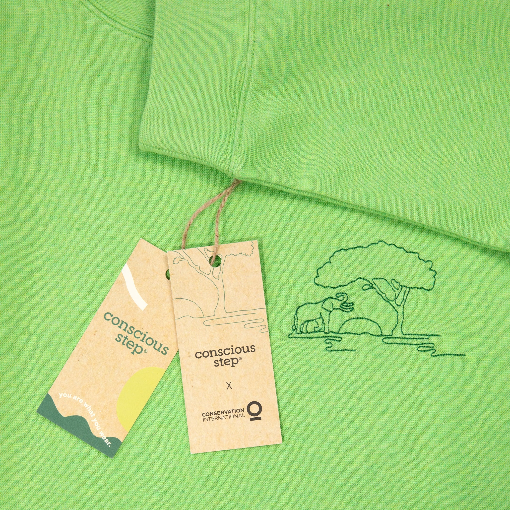 Protect Elephants Crew Sweatshirt - Image 4