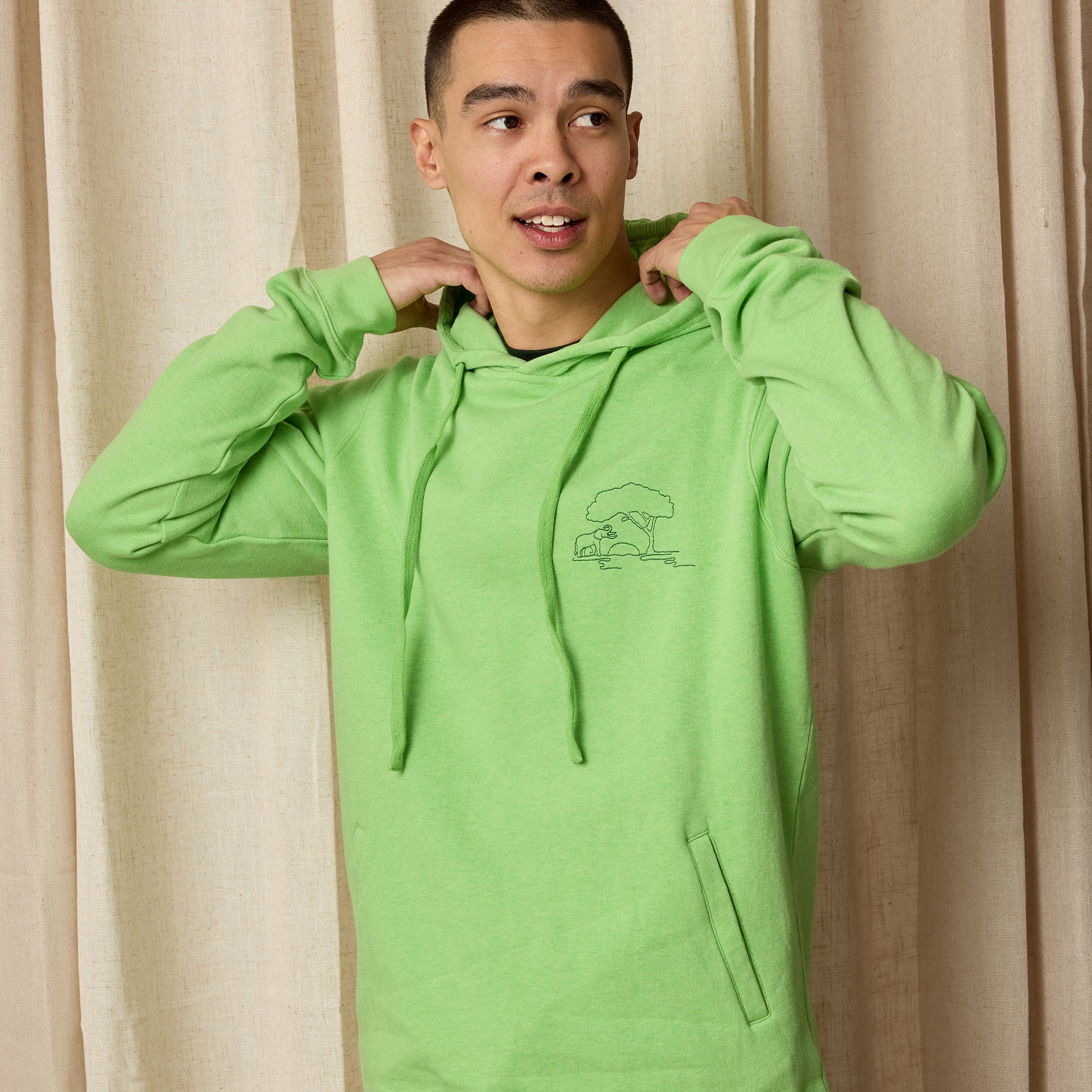 Protect Elephants Hooded Sweatshirt - Image 3
