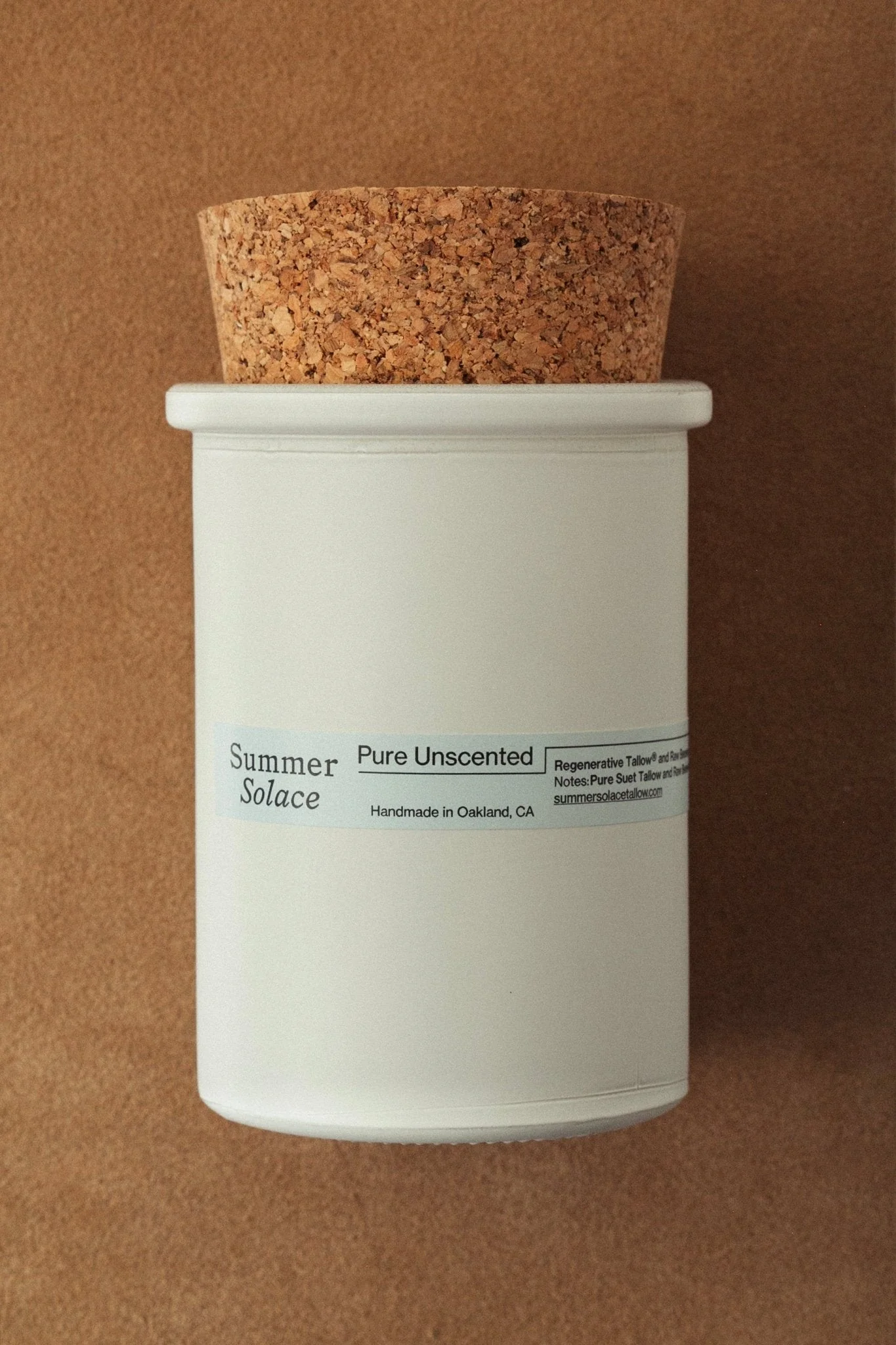 Pure Unscented Tallow Candle – Regenerative Suet & Beeswax | 6 oz - Image 3
