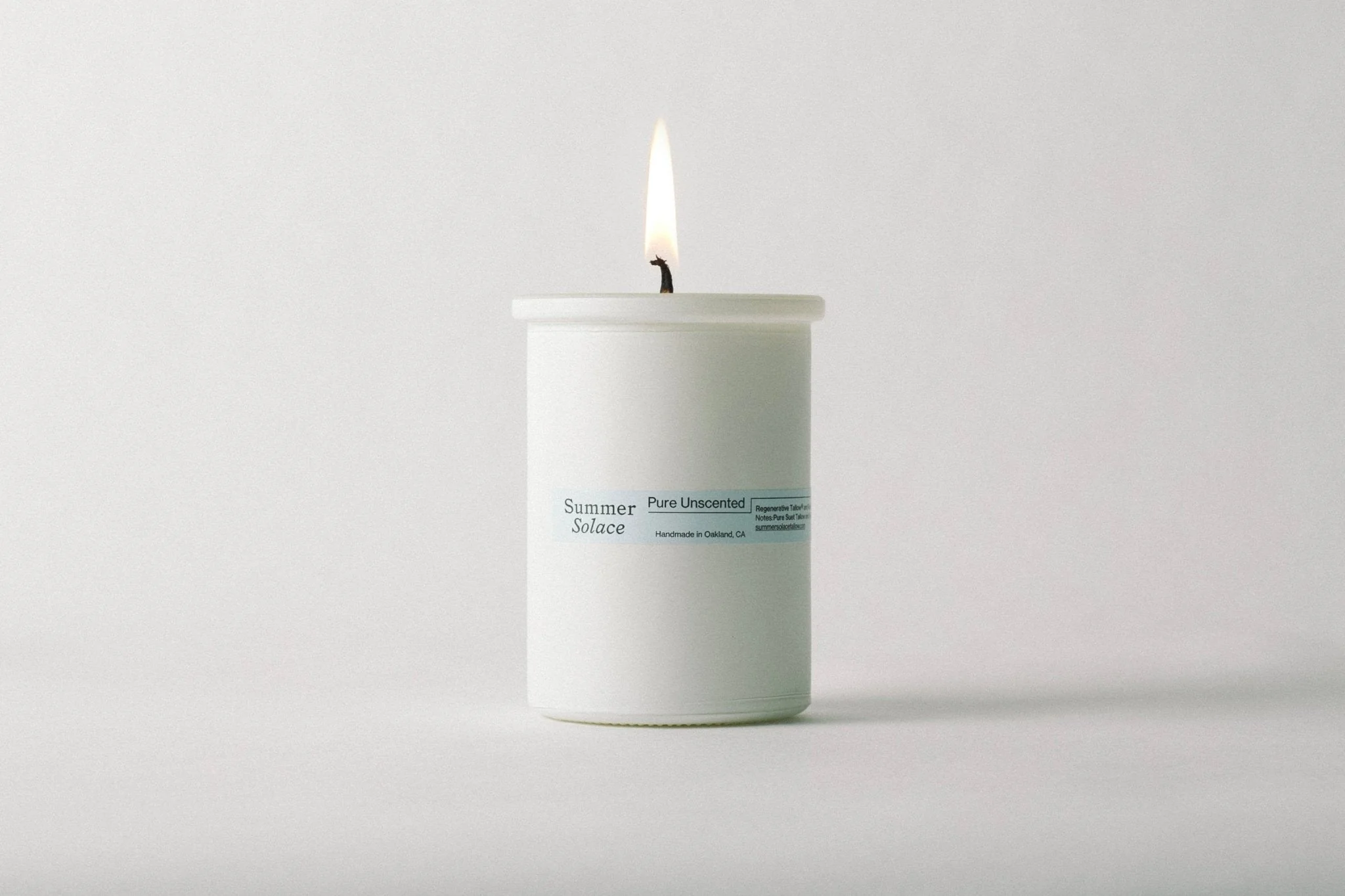 Pure Unscented Tallow Candle – Regenerative Suet & Beeswax | 6 oz - Image 4