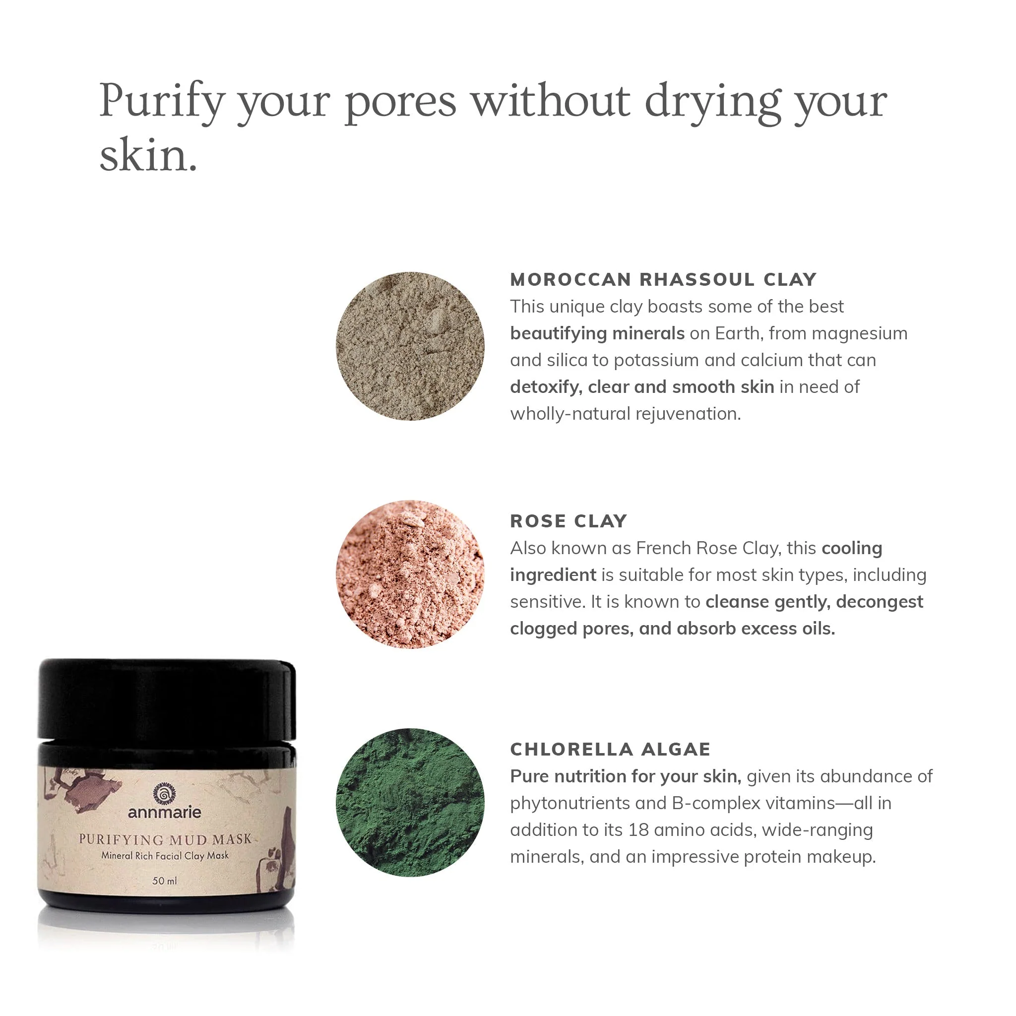 Purifying Mud Mask (50ml) - Image 2