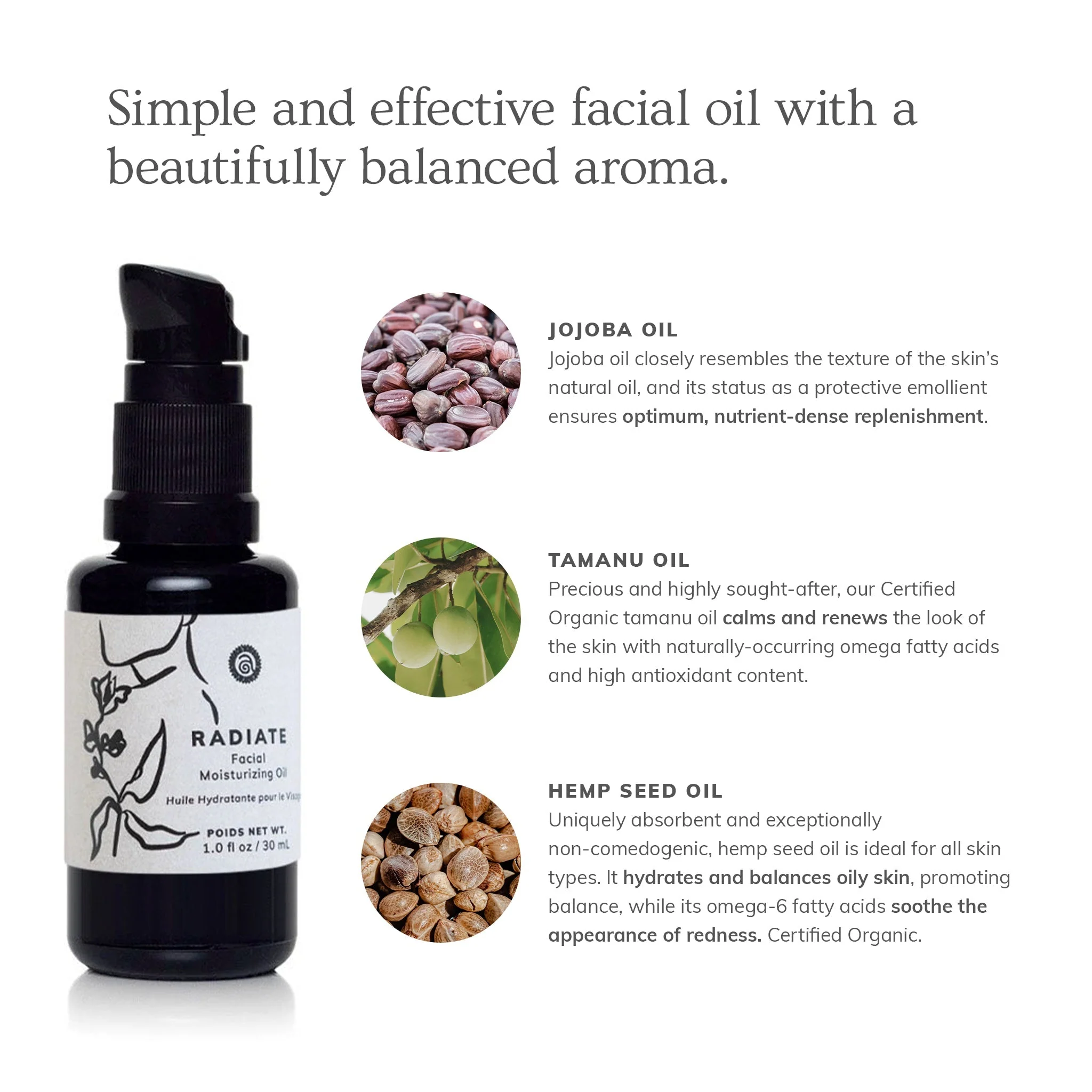 Radiate - Facial Moisturizing Oil (30 ml) - Image 2