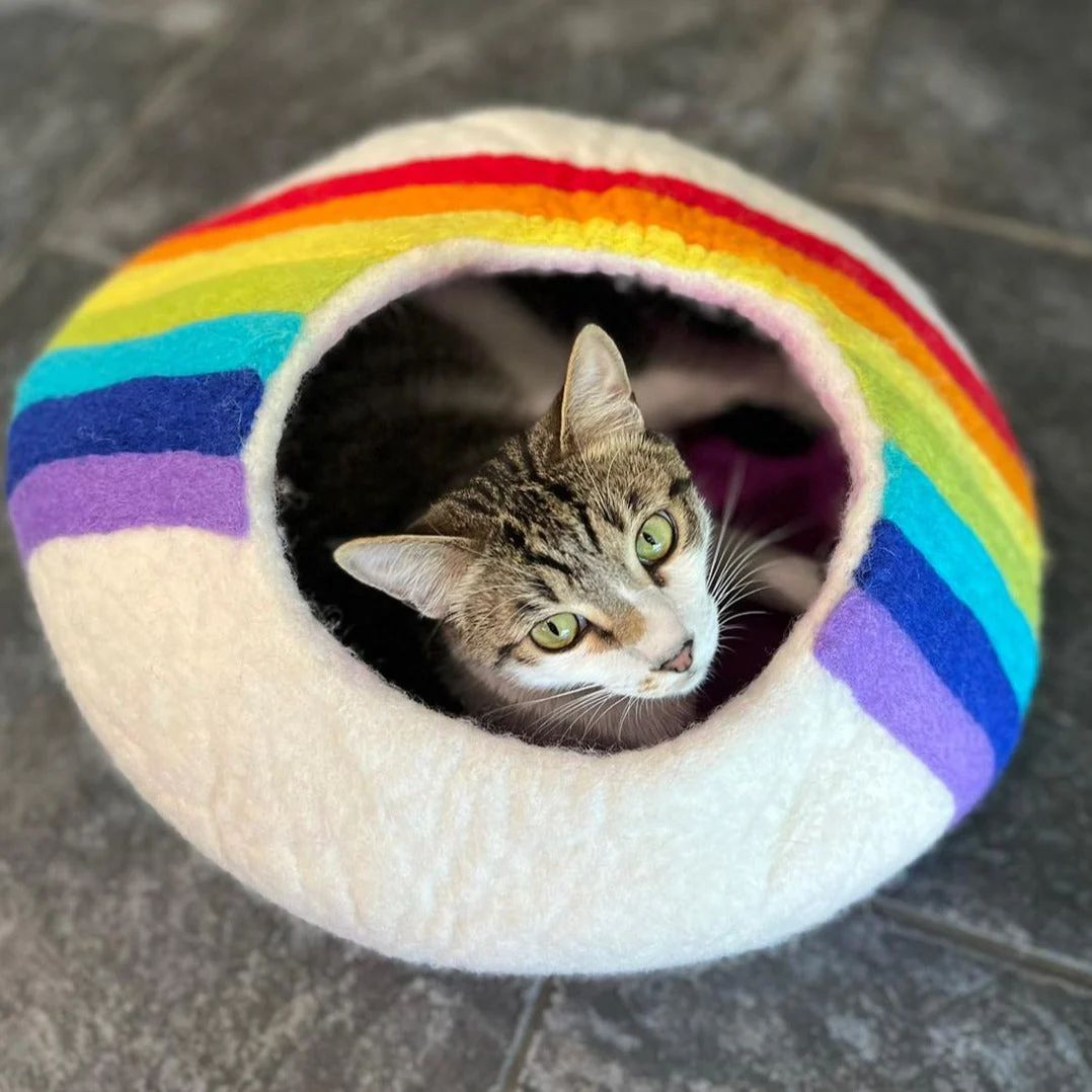 Rainbow Eco Kitty Cave - Image 5