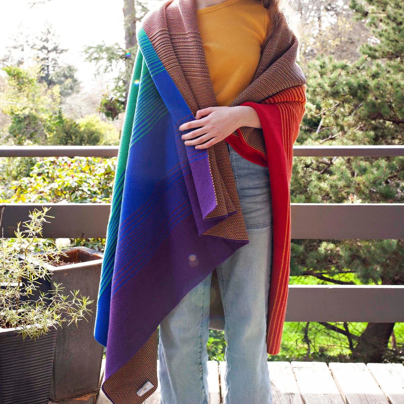 Rainbow Ombré Throw - Image 3