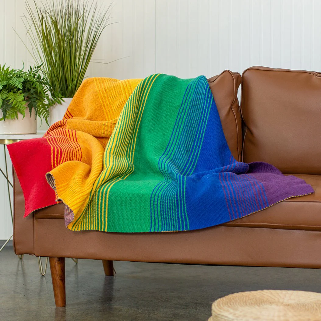 Rainbow Ombré Throw - Image 4