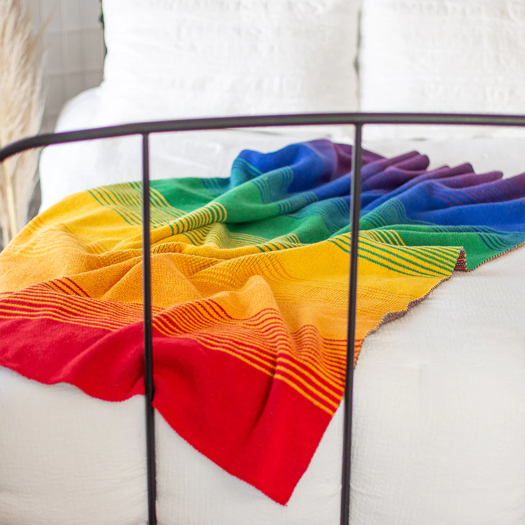 Rainbow Ombré Throw - Image 5
