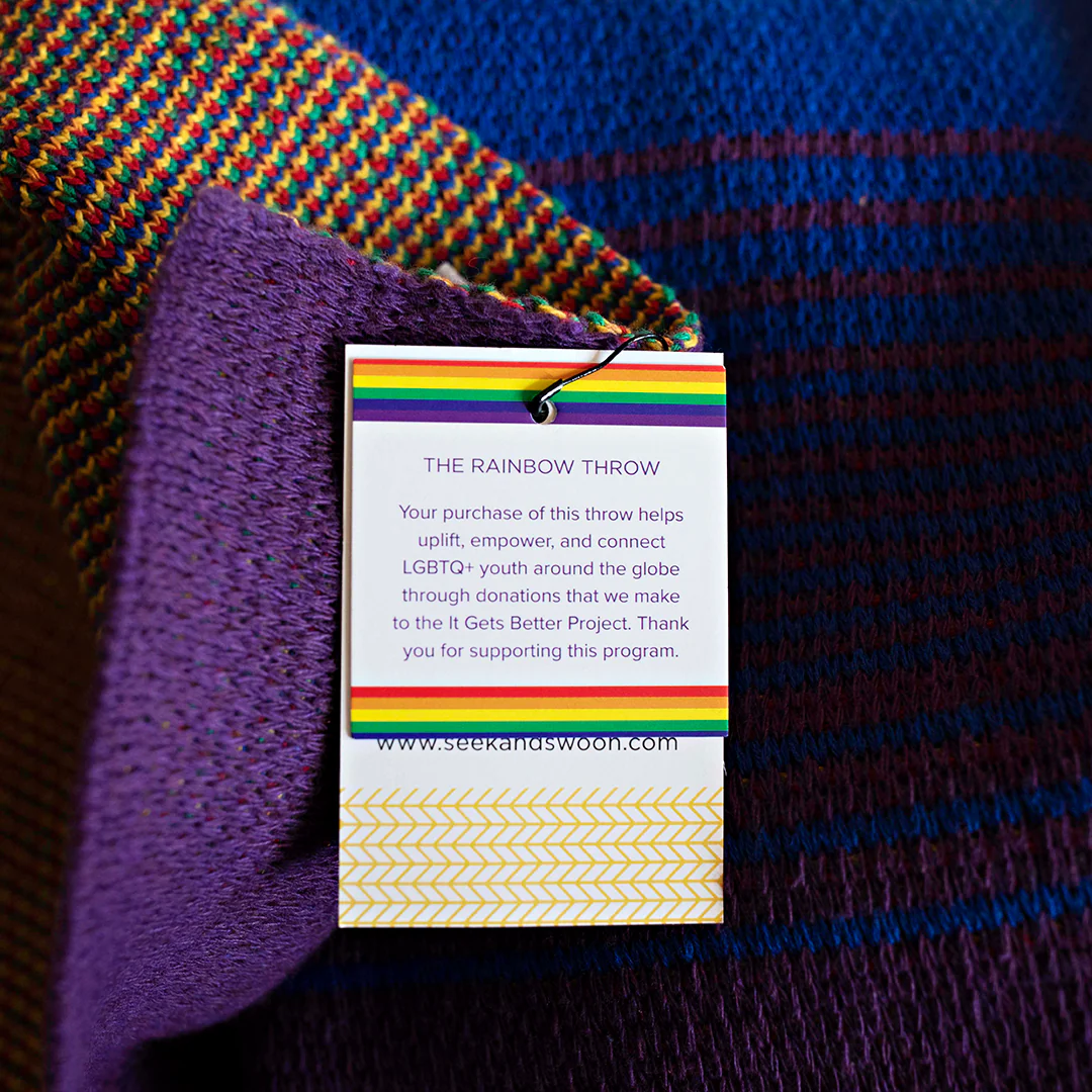 Rainbow Ombré Throw - Image 6