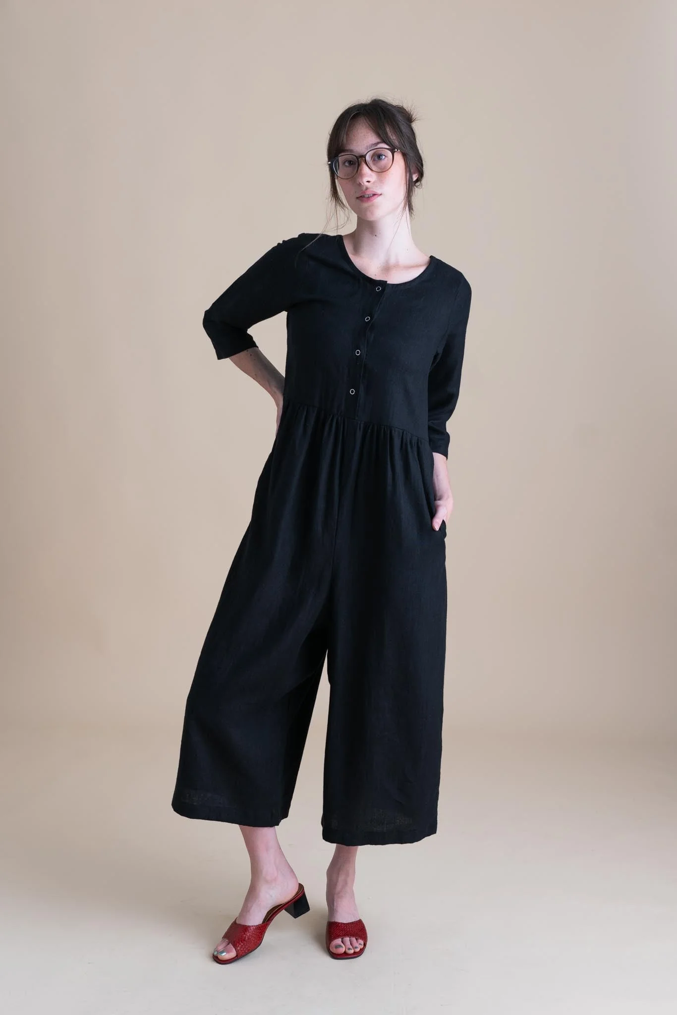 Ranch Jumpsuit in Black - Image 6