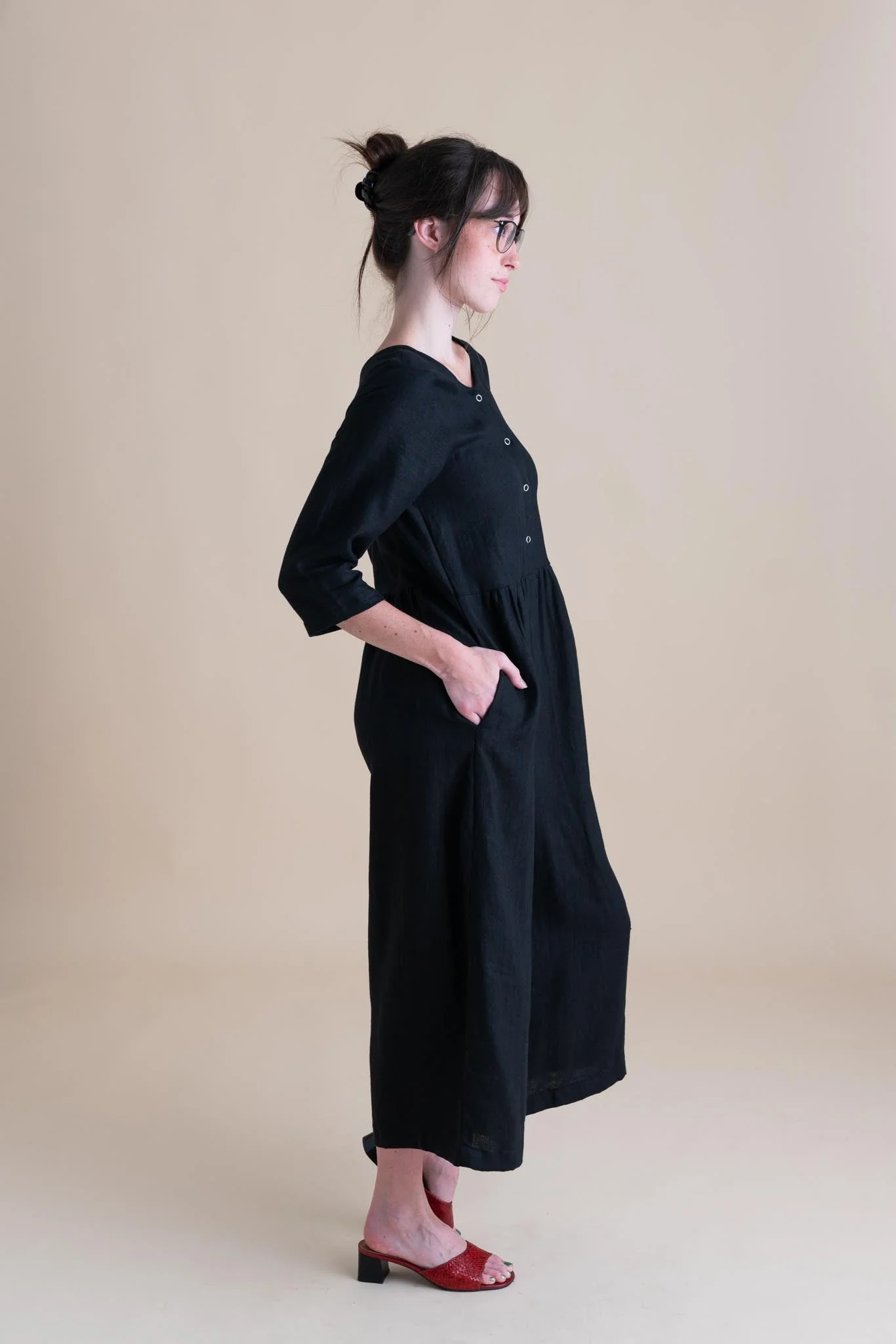 Ranch Jumpsuit in Black - Image 7