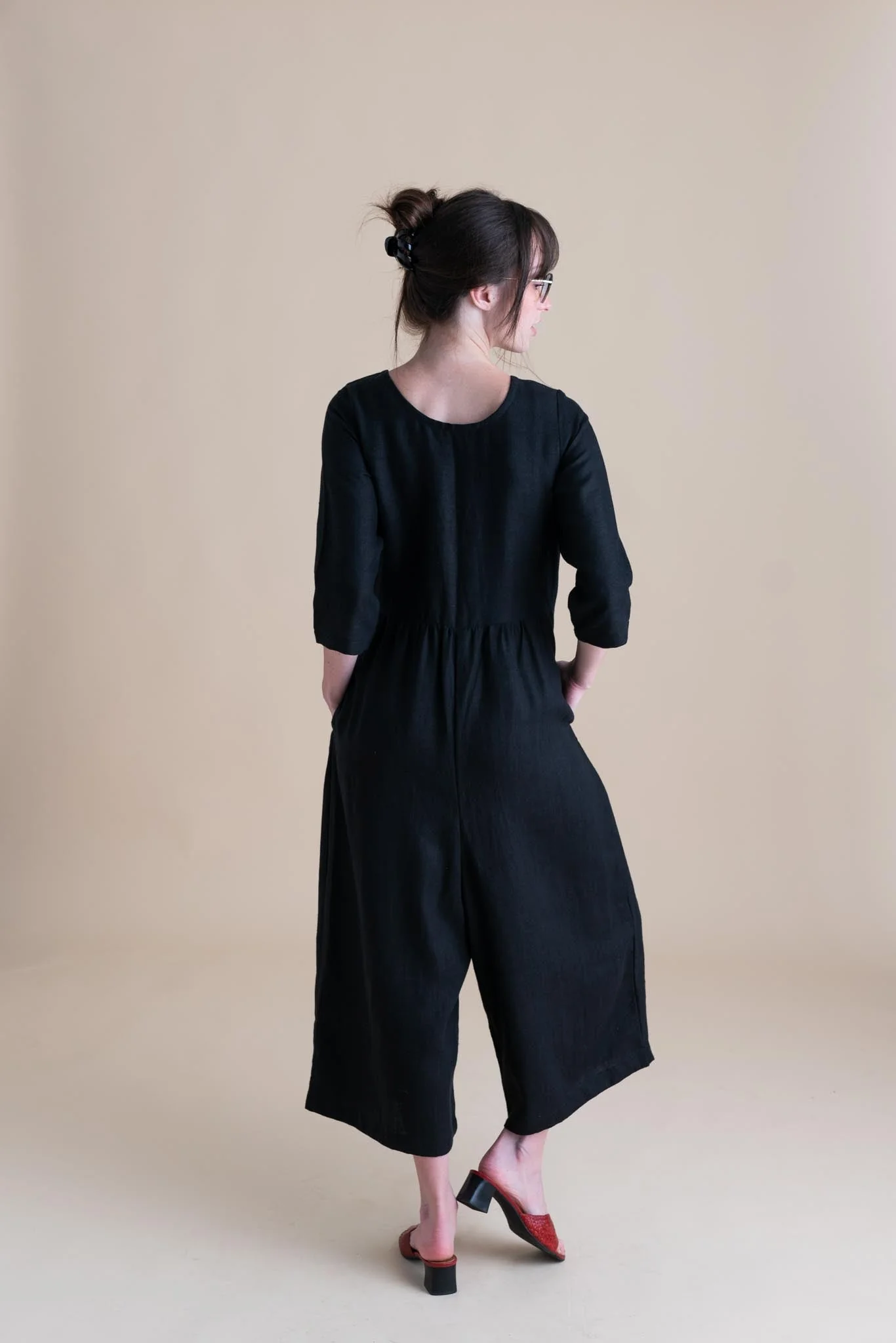 Ranch Jumpsuit in Black - Image 8