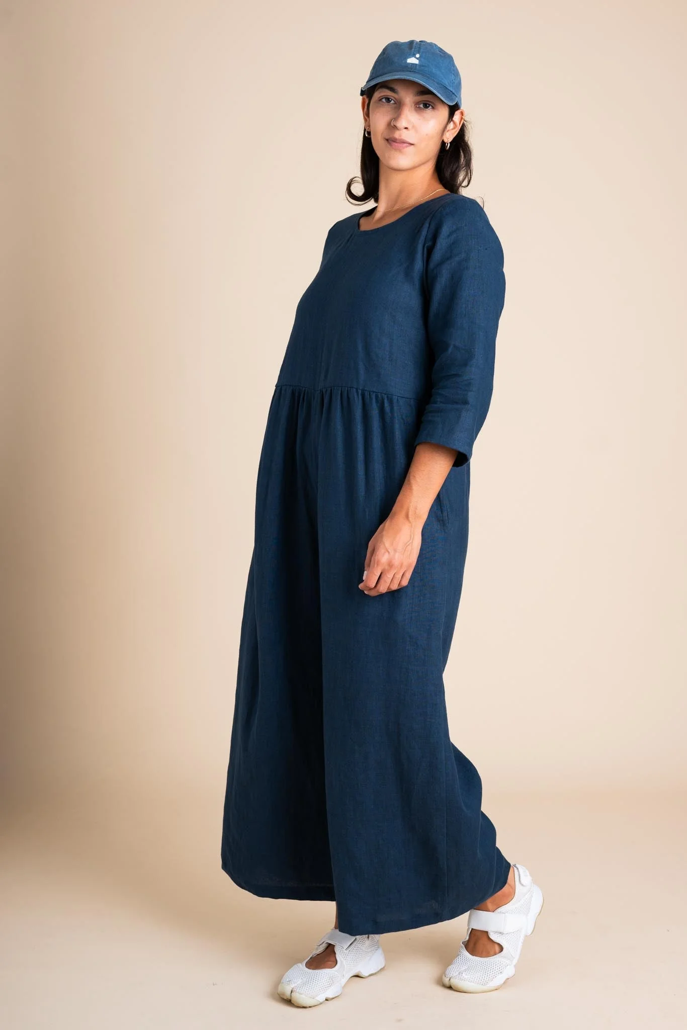 Ranch Jumpsuit in Navy - Image 3