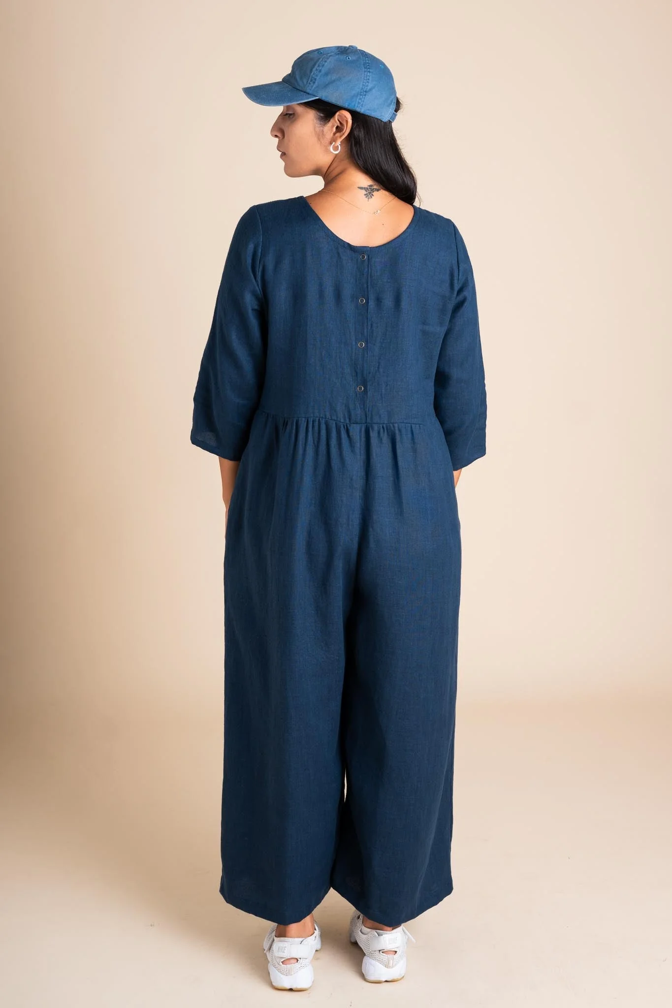 Ranch Jumpsuit in Navy - Image 4