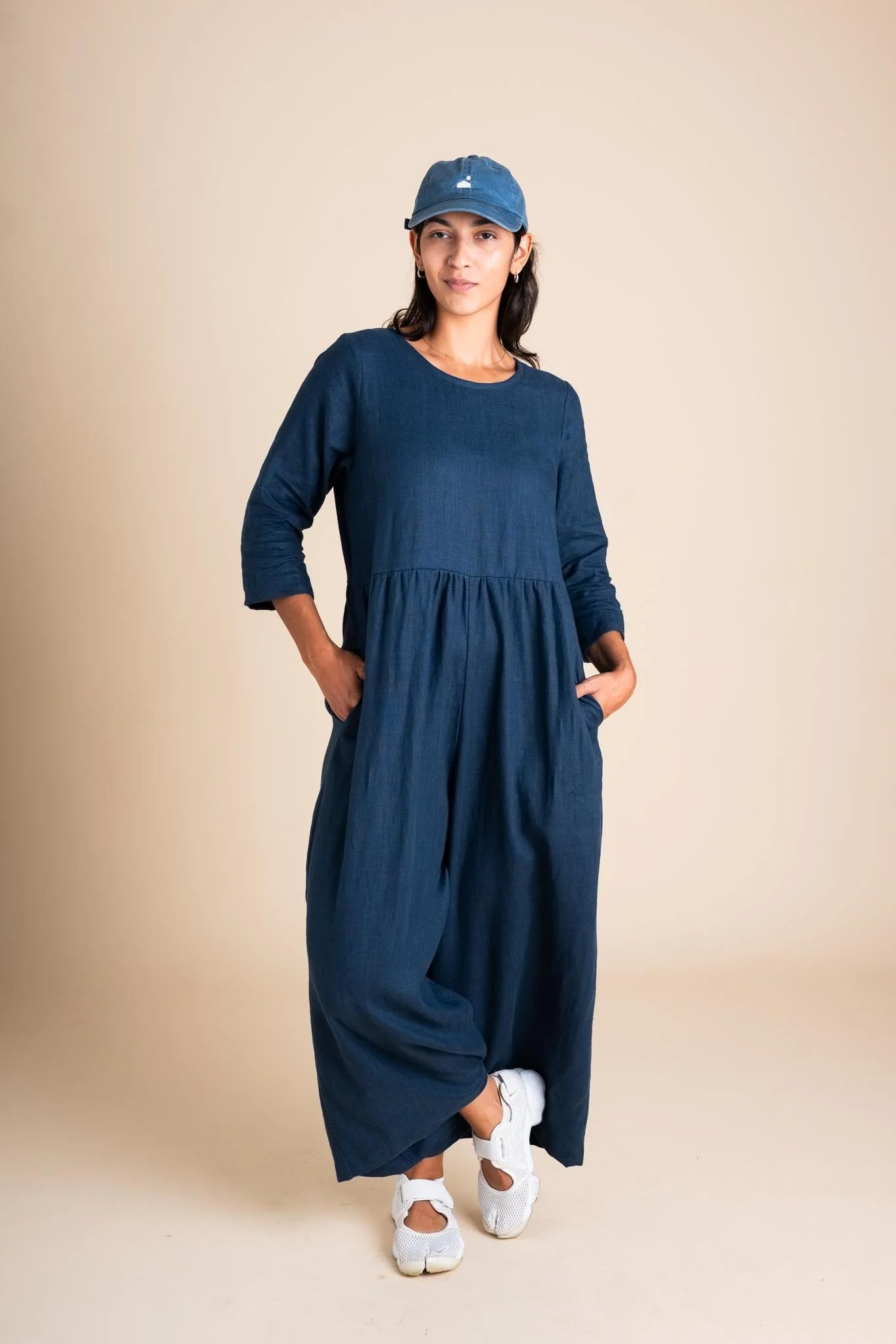 Ranch Jumpsuit in Navy - Image 6