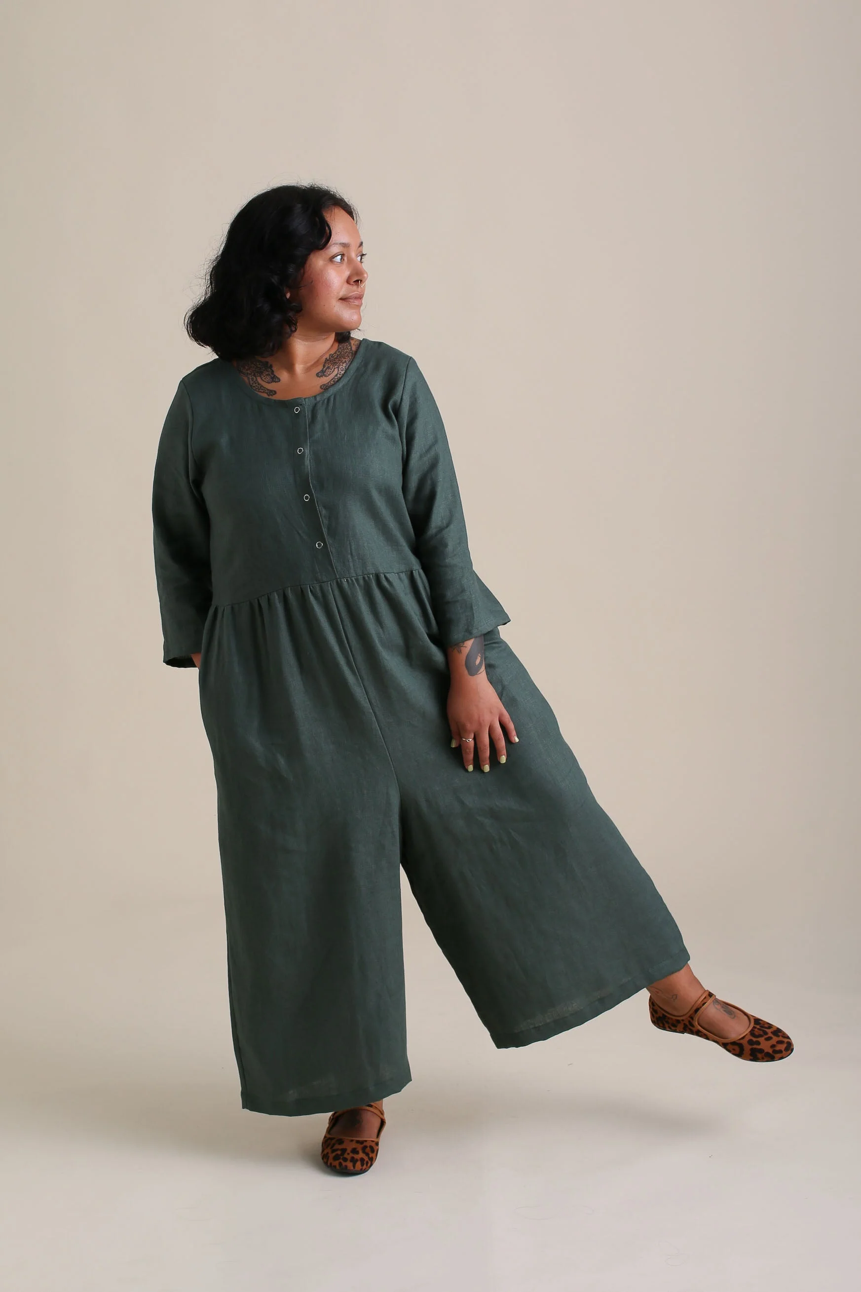 Ranch Jumpsuit in Spruce - Image 7