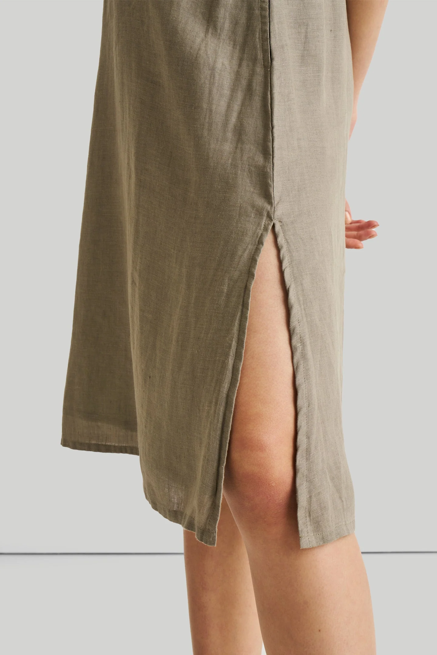 Reading Tea Leaves Dress in Dark Olive - Image 4