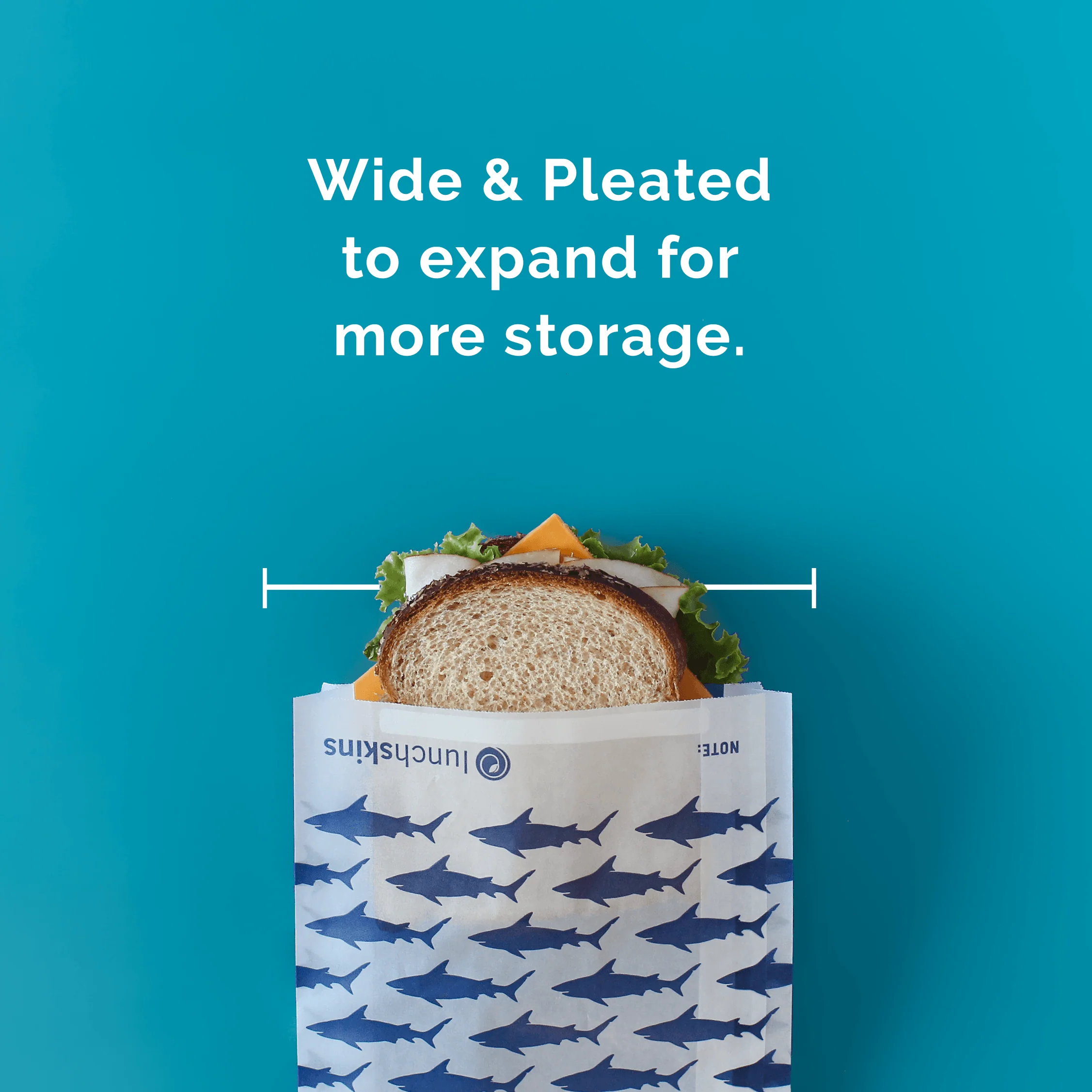 Recyclable Sandwich Bags Shark - Image 6