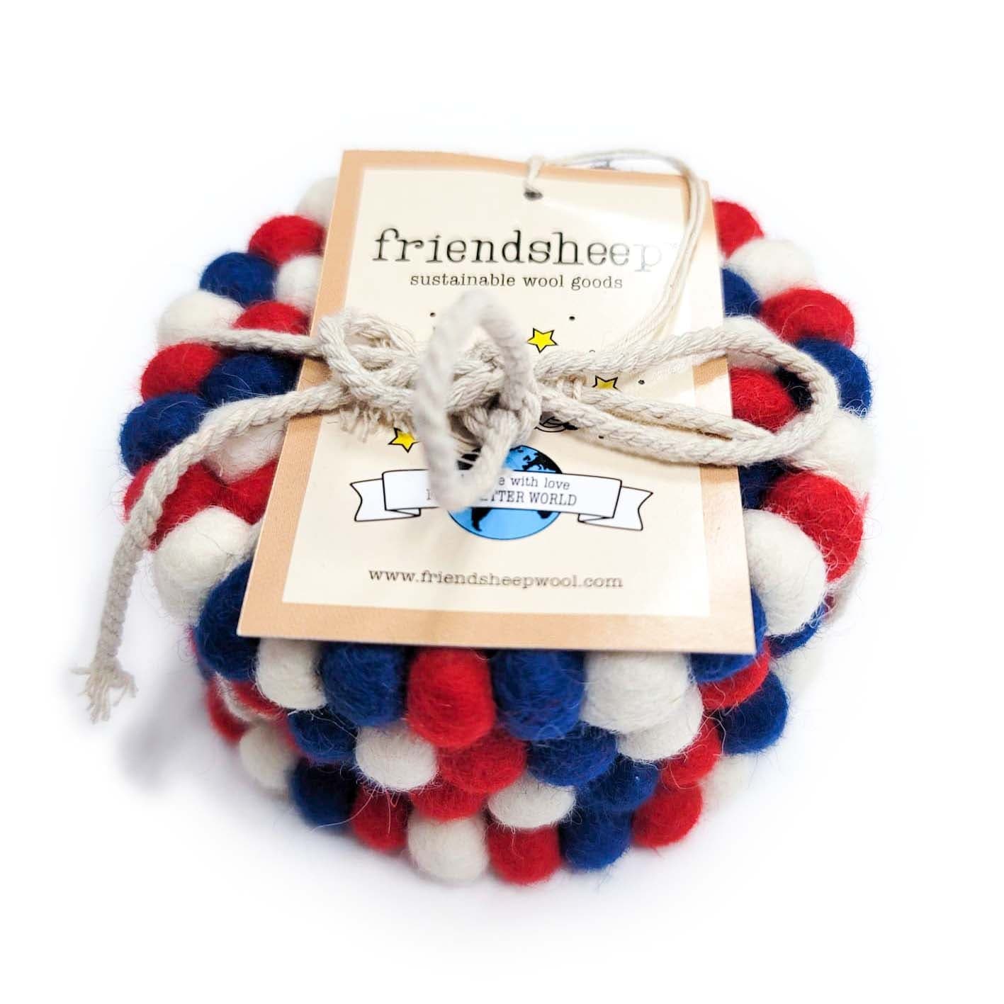 Red White and Blue Eco Coasters - Image 3