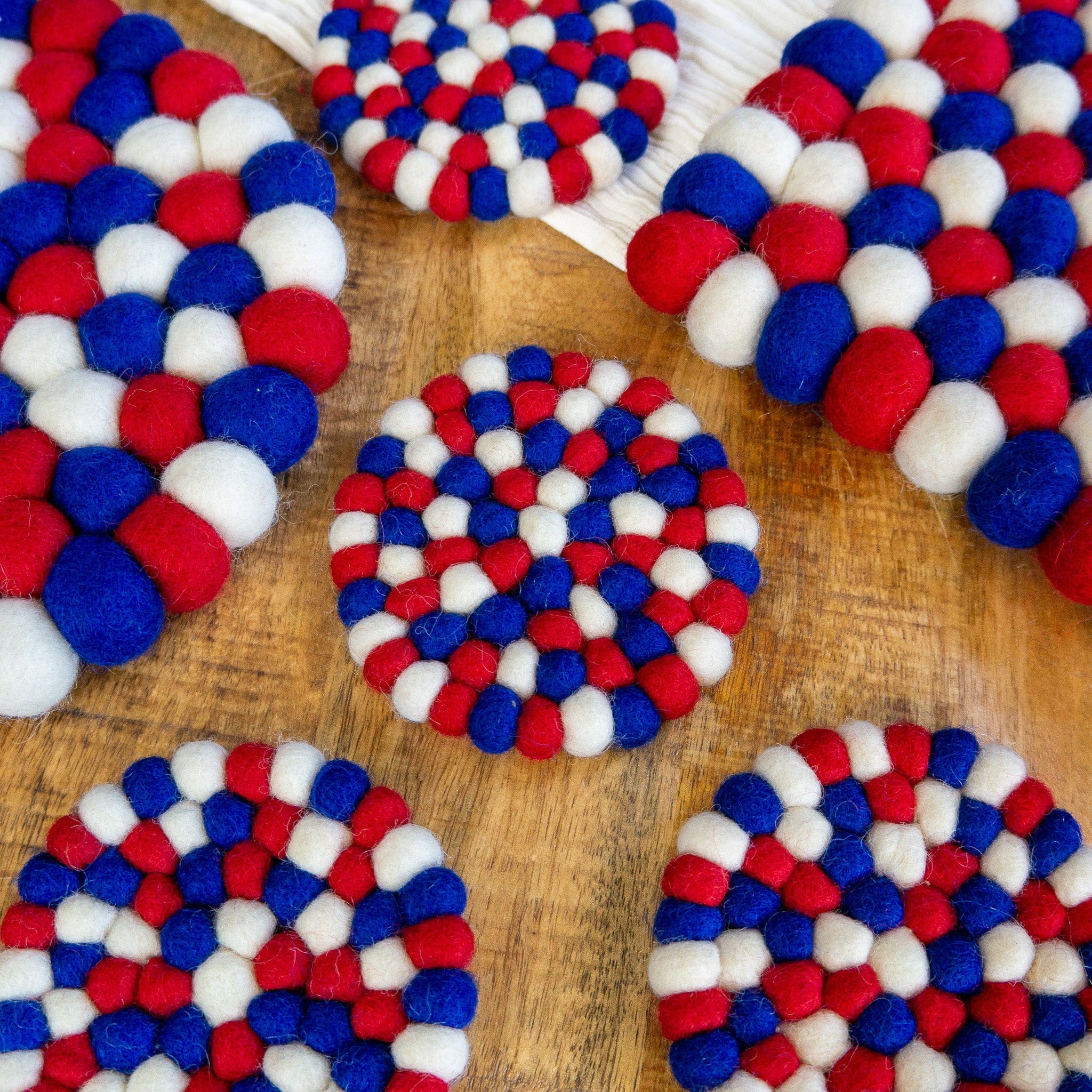 Red White and Blue Eco Coasters - Image 4