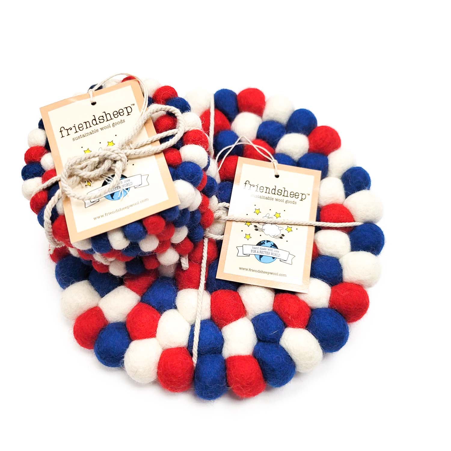 Red White and Blue Eco Coasters - Image 6