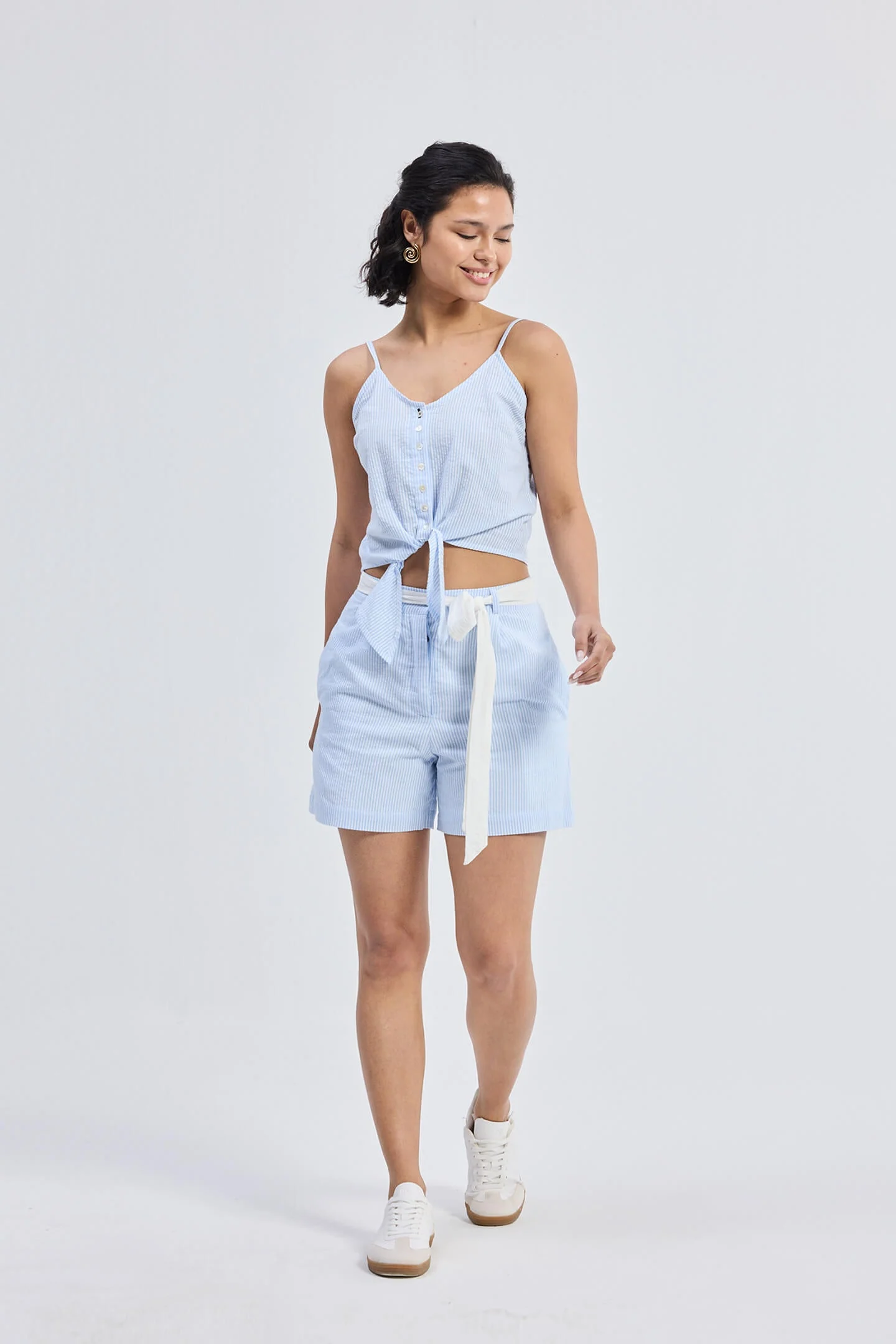 Regular Fit Shorts in Stripes - Image 4