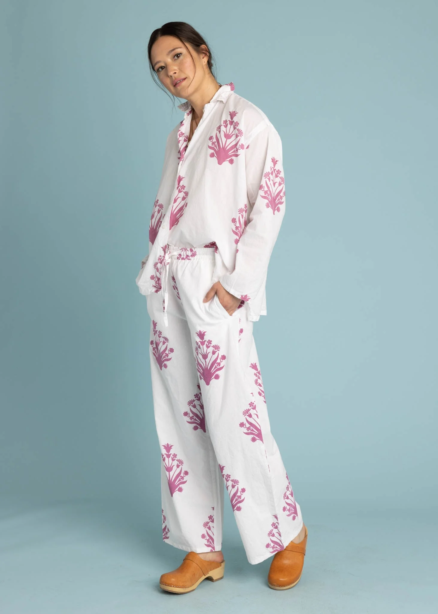 Relaxed Boyfriend Shirt - Cameo Floral Dahlia - Image 14